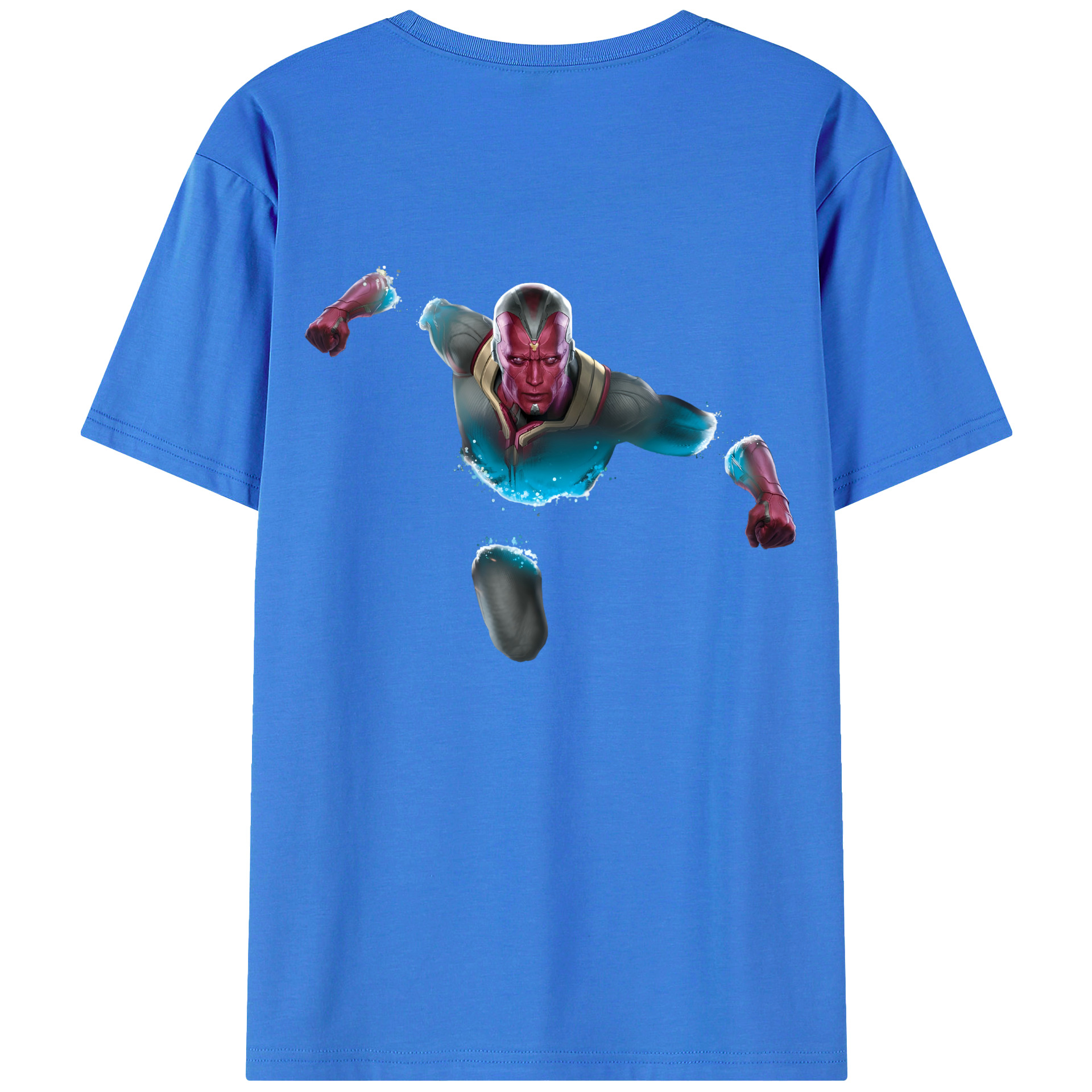 （画像用） アベンジャーズ The Avengers 綿100％ メンズ半袖Tシャツ（バックプリント） 通気性