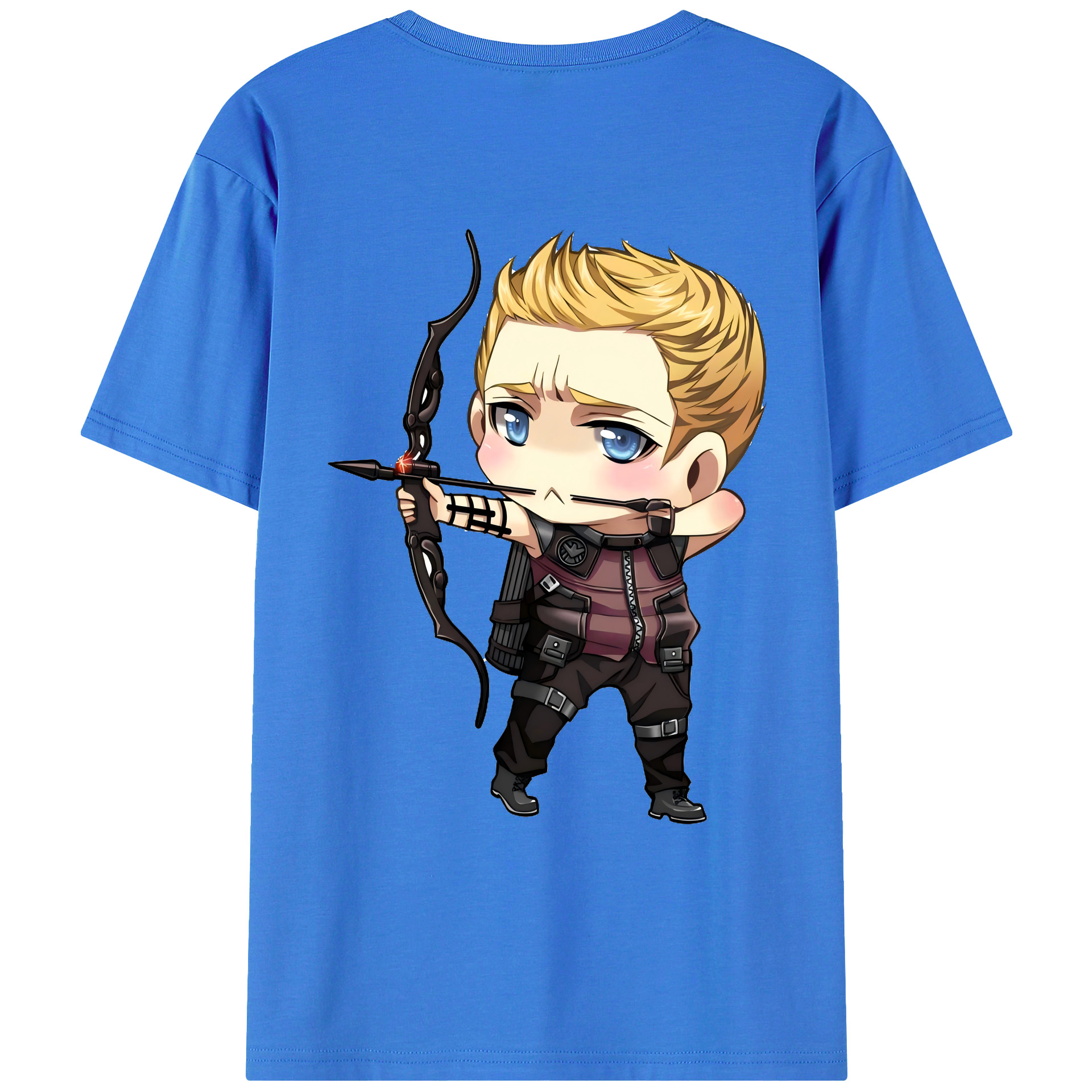 （画像用） アベンジャーズ The Avengers 綿100％ メンズ半袖Tシャツ（バックプリント） 通気性