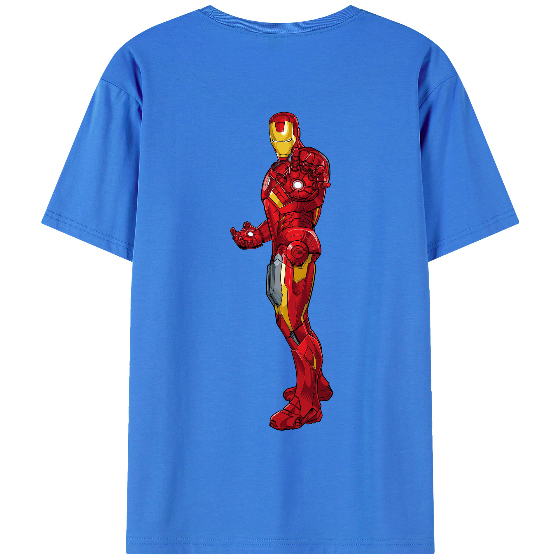 （画像用） アベンジャーズ The Avengers 綿100％ メンズ半袖Tシャツ（バックプリント） 通気性