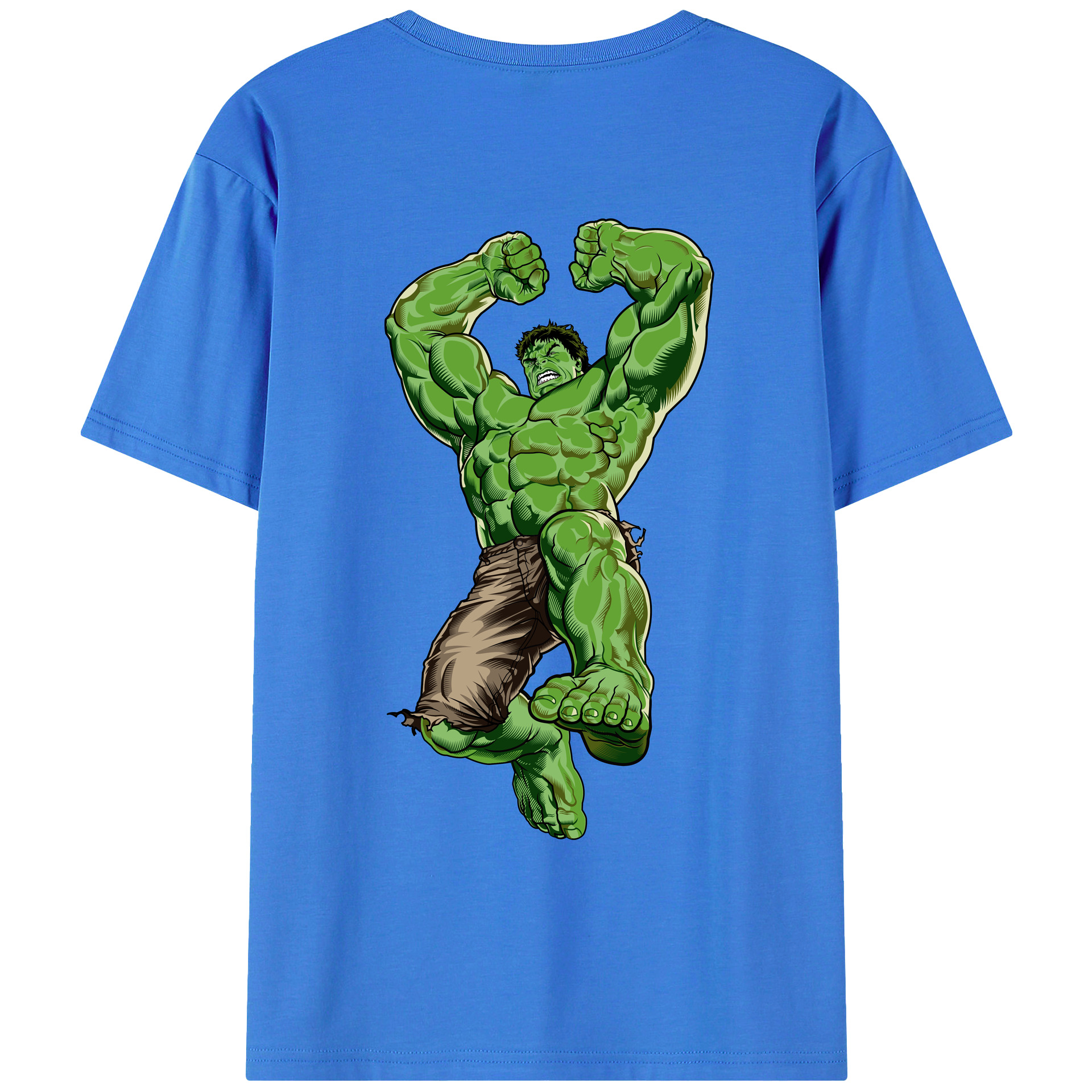 （画像用） アベンジャーズ The Avengers 綿100％ メンズ半袖Tシャツ（バックプリント） 通気性