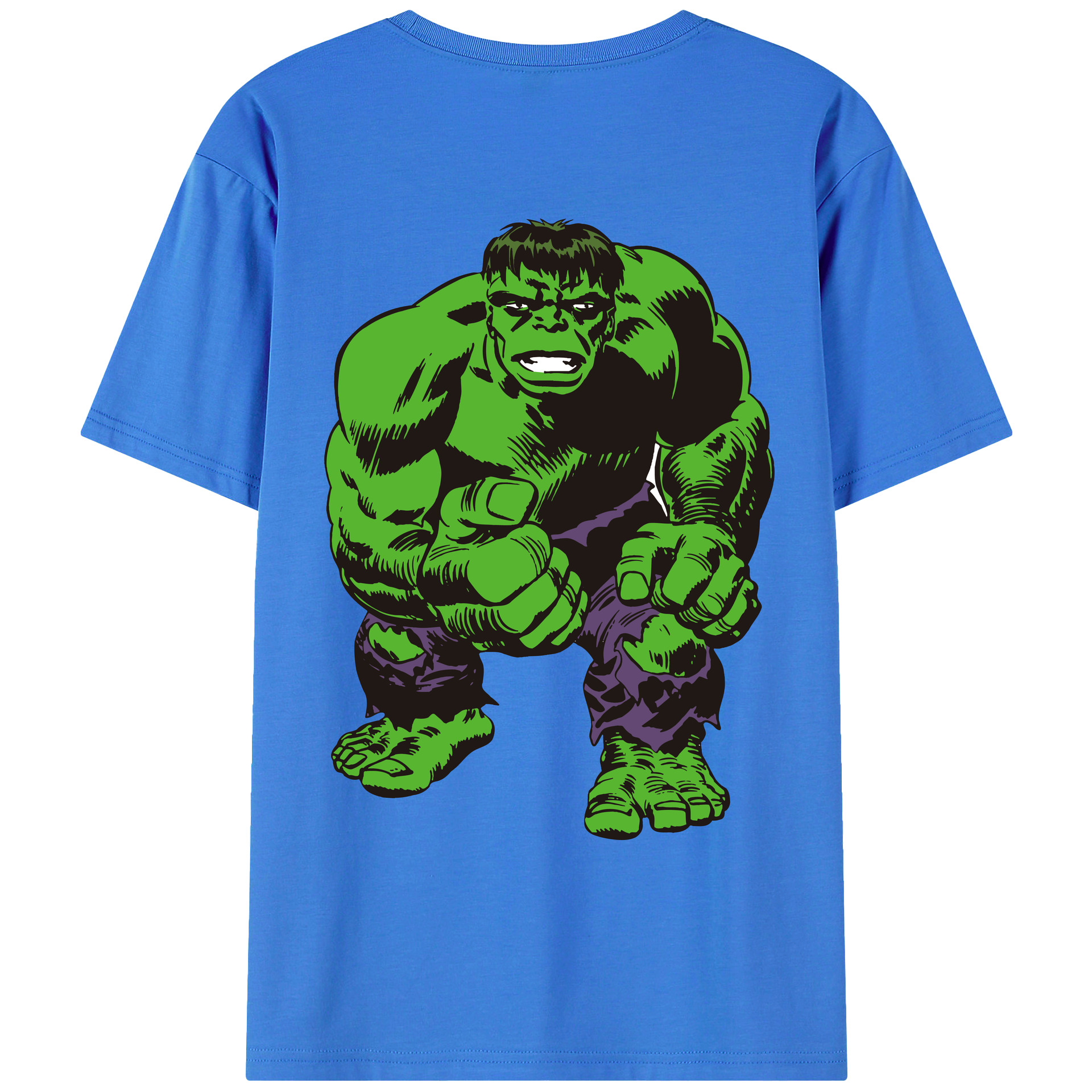（画像用） アベンジャーズ The Avengers 綿100％ メンズ半袖Tシャツ（バックプリント） 通気性
