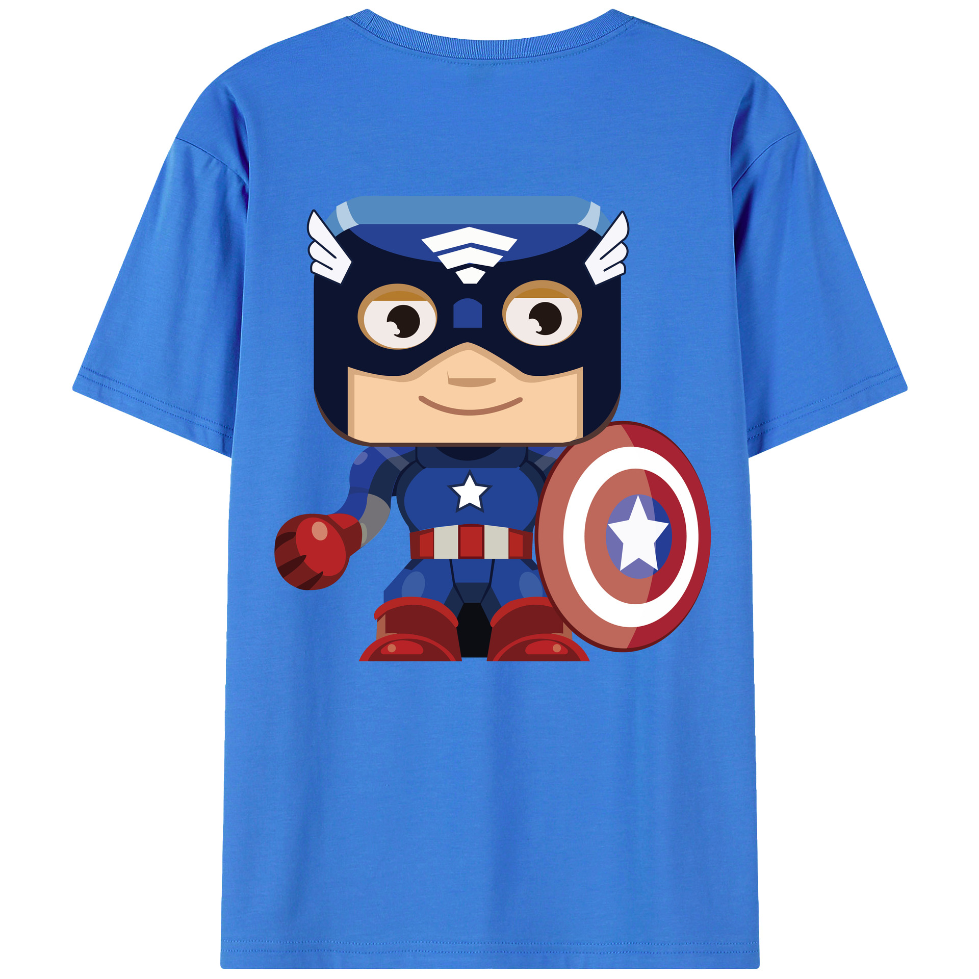 （画像用） アベンジャーズ The Avengers 綿100％ メンズ半袖Tシャツ（バックプリント） 通気性