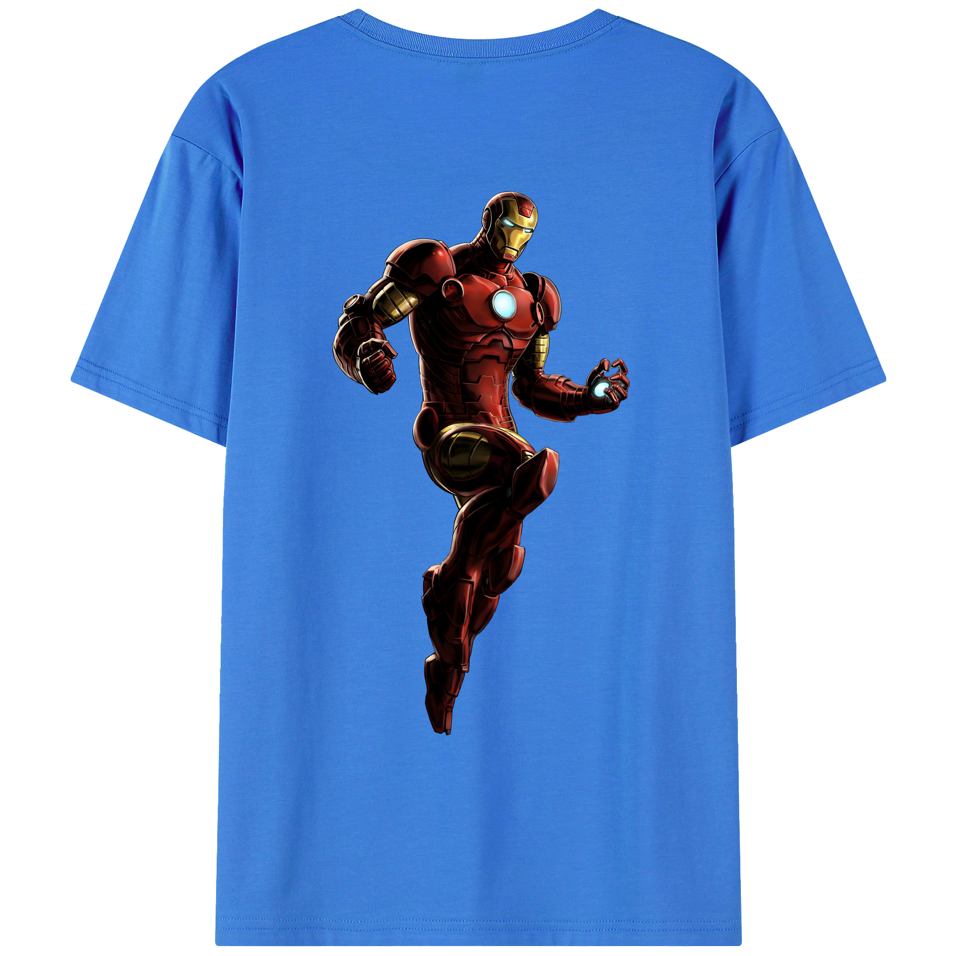 （画像用） アベンジャーズ The Avengers 綿100％ メンズ半袖Tシャツ（バックプリント） 通気性