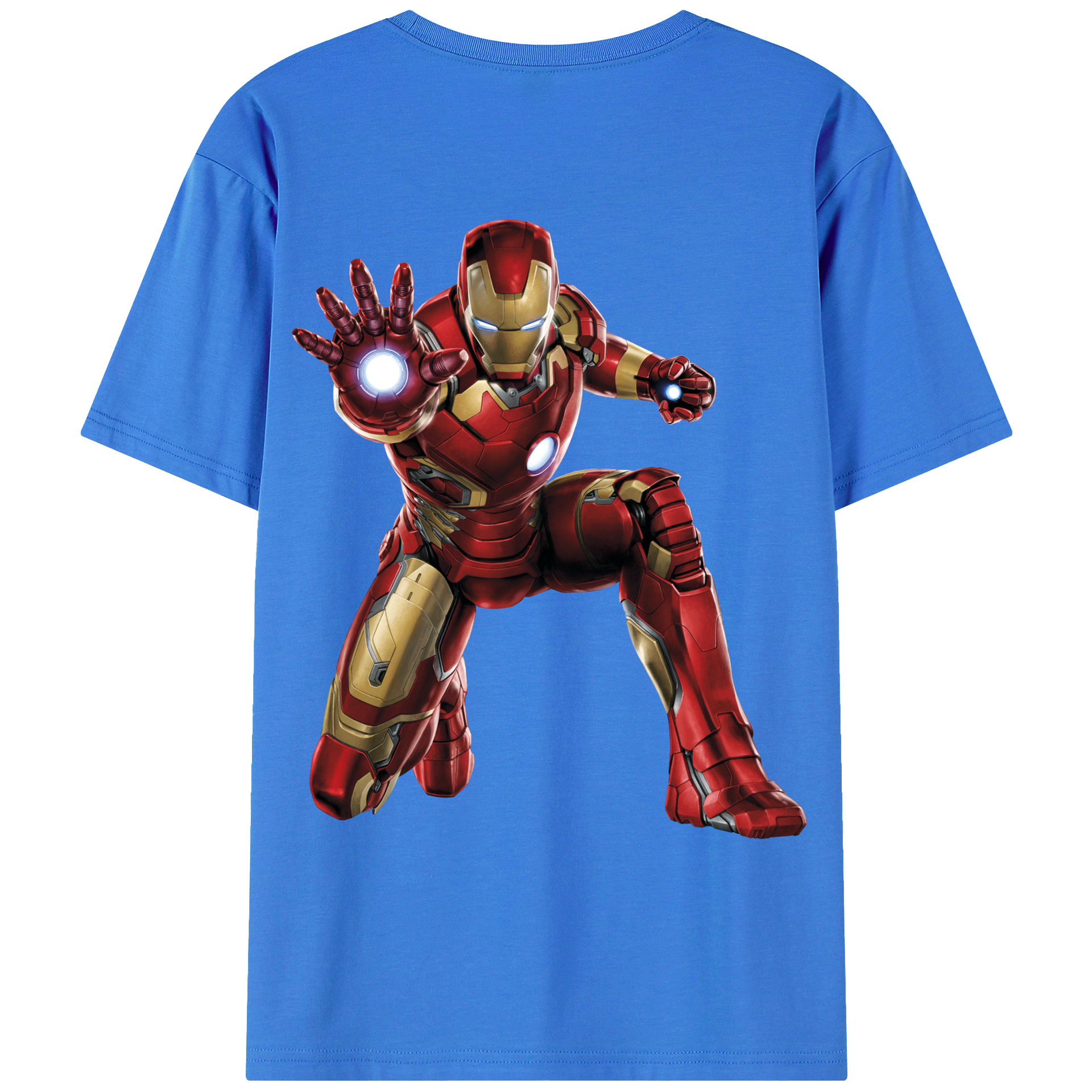 （画像用） アベンジャーズ The Avengers 綿100％ メンズ半袖Tシャツ（バックプリント） 通気性