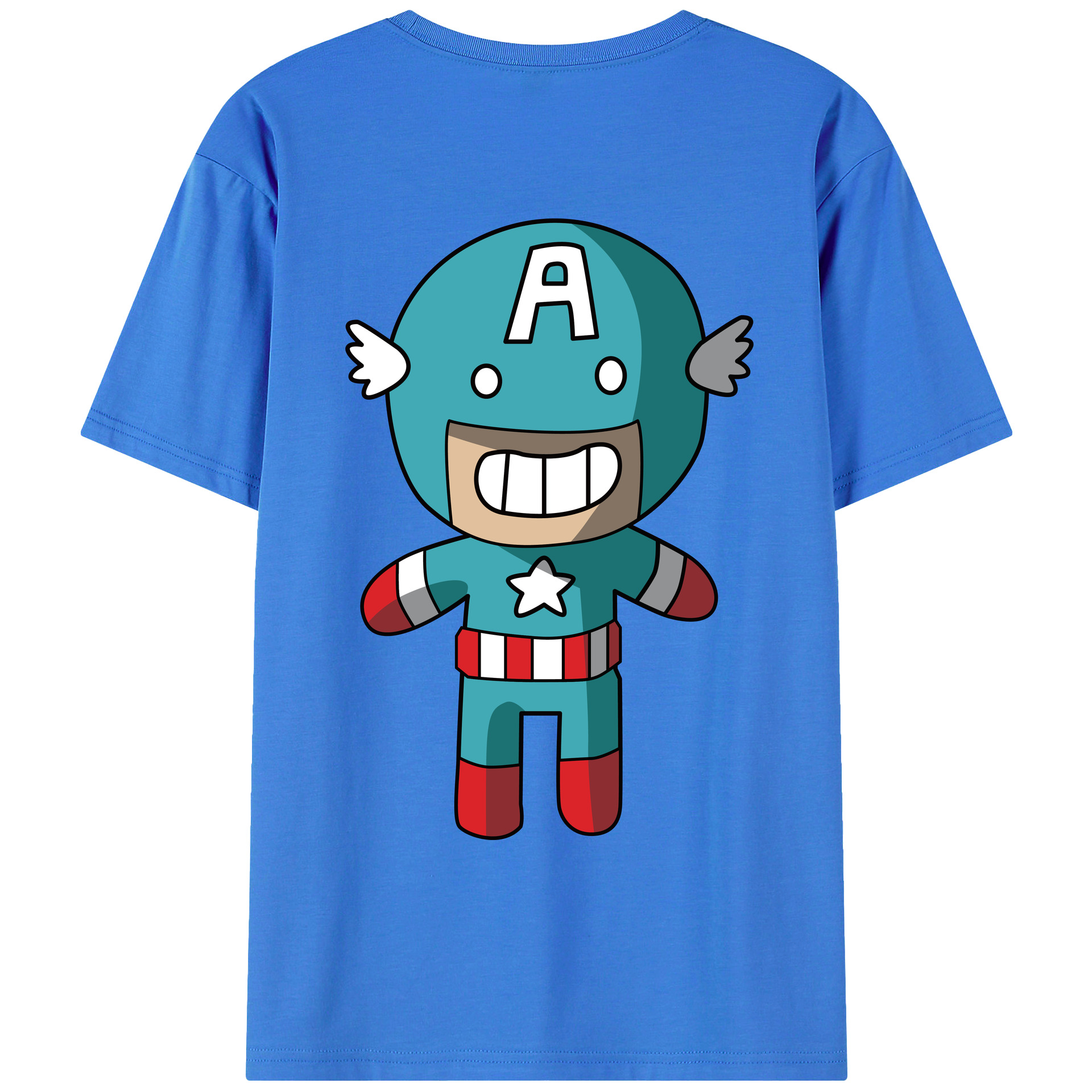 （画像用） アベンジャーズ The Avengers 綿100％ メンズ半袖Tシャツ（バックプリント） 通気性
