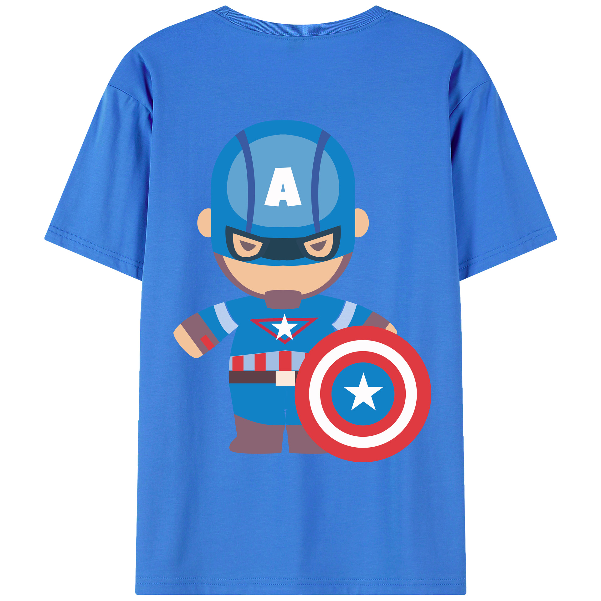 （画像用） アベンジャーズ The Avengers 綿100％ メンズ半袖Tシャツ（バックプリント） 通気性