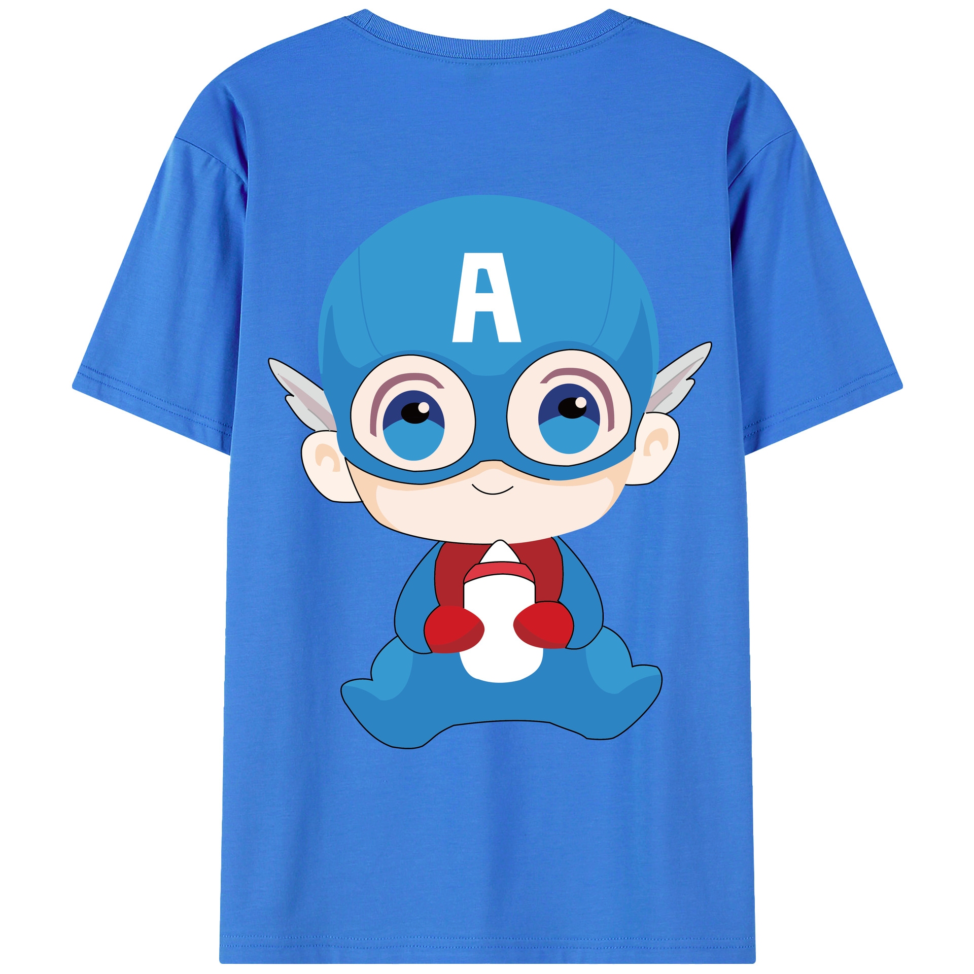 （画像用） アベンジャーズ The Avengers 綿100％ メンズ半袖Tシャツ（バックプリント） 通気性