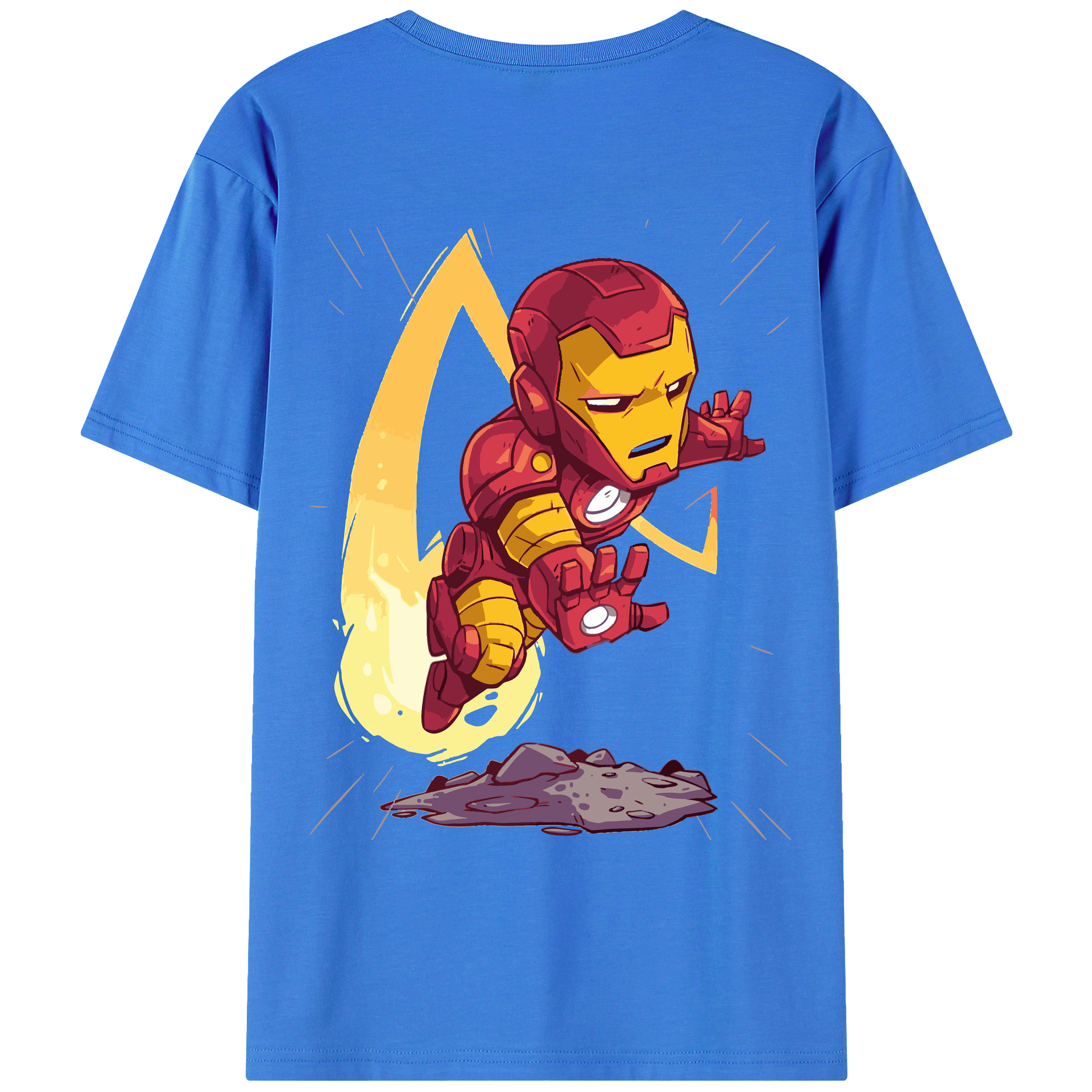 （画像用） アベンジャーズ The Avengers 綿100％ メンズ半袖Tシャツ（バックプリント） 通気性