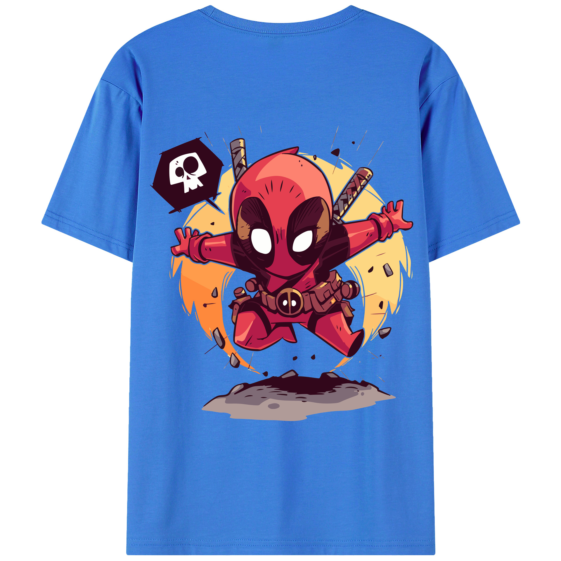 （画像用） アベンジャーズ The Avengers 綿100％ メンズ半袖Tシャツ（バックプリント） 通気性