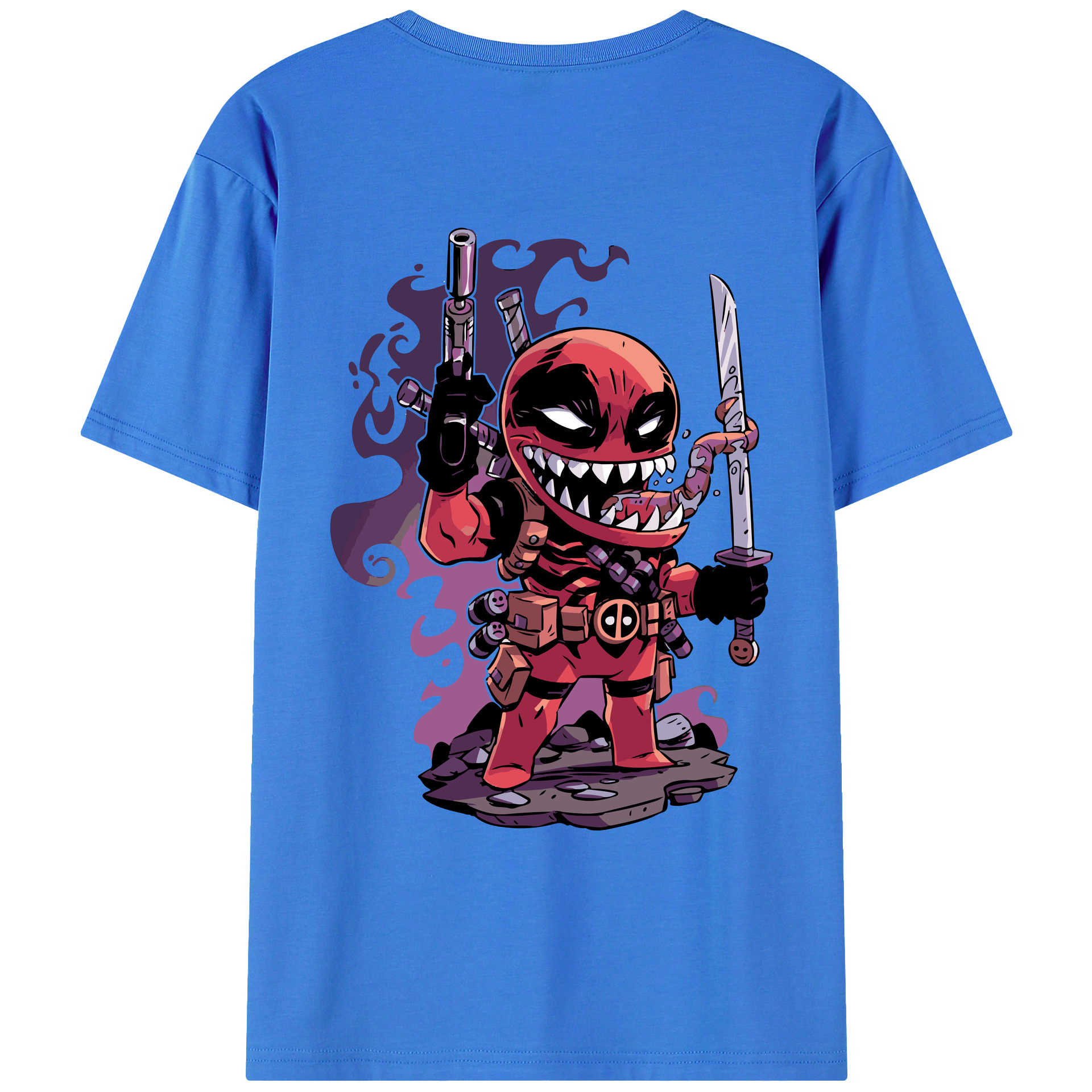 （画像用） アベンジャーズ The Avengers 綿100％ メンズ半袖Tシャツ（バックプリント） 通気性