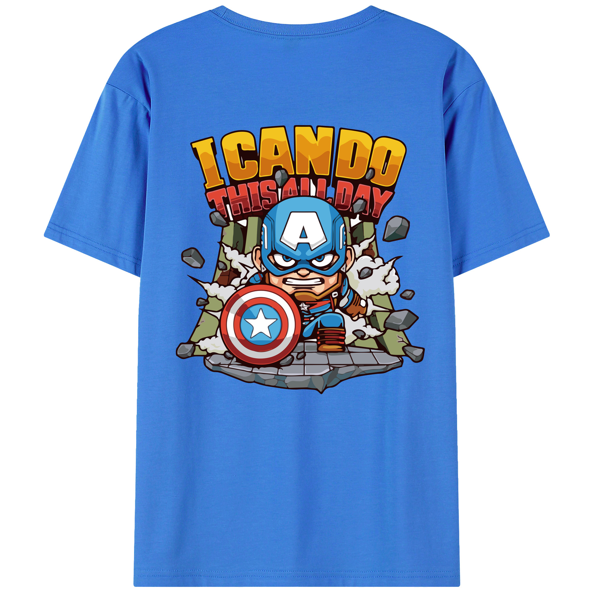 （画像用） アベンジャーズ The Avengers 綿100％ メンズ半袖Tシャツ（バックプリント） 通気性