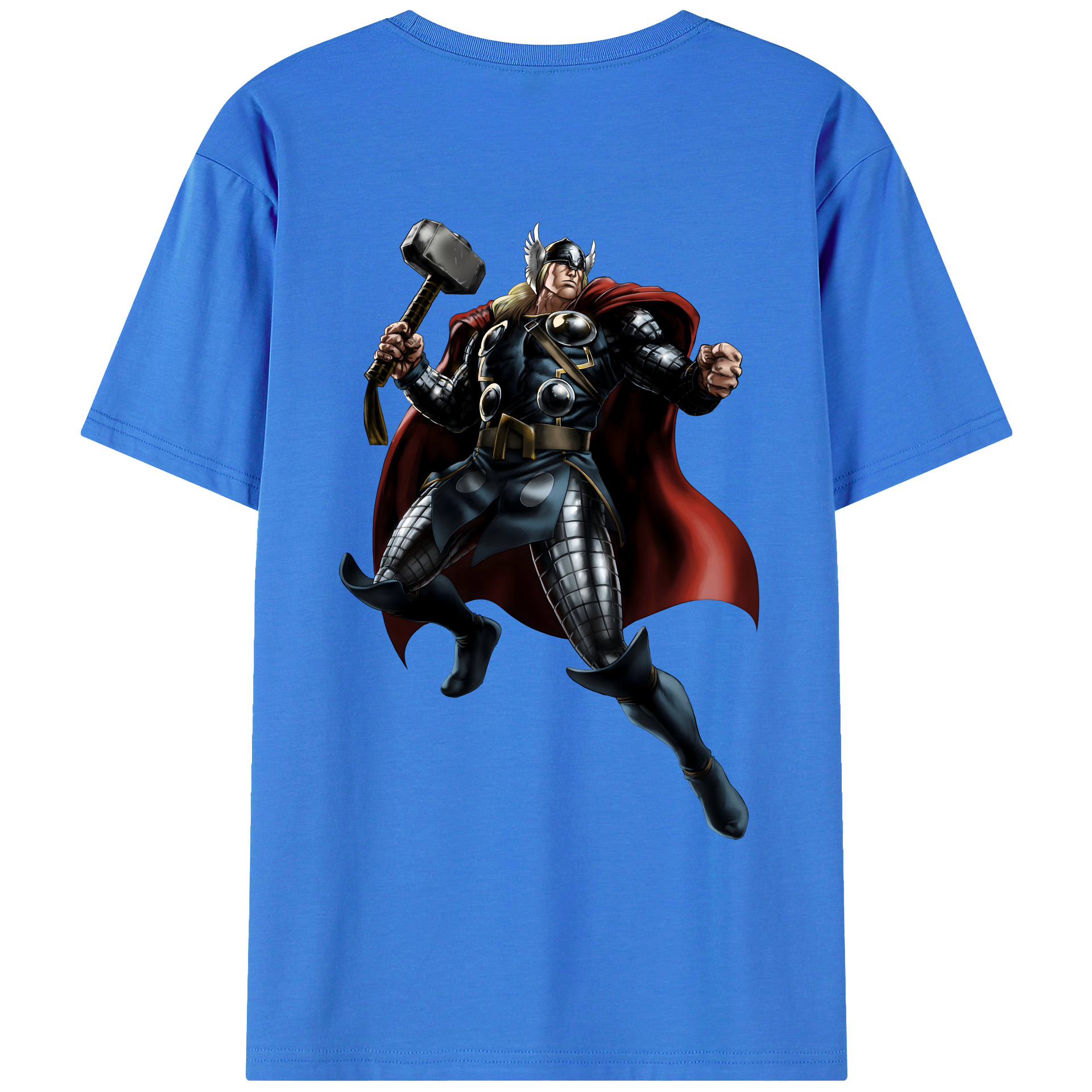 （画像用） アベンジャーズ The Avengers 綿100％ メンズ半袖Tシャツ（バックプリント） 通気性