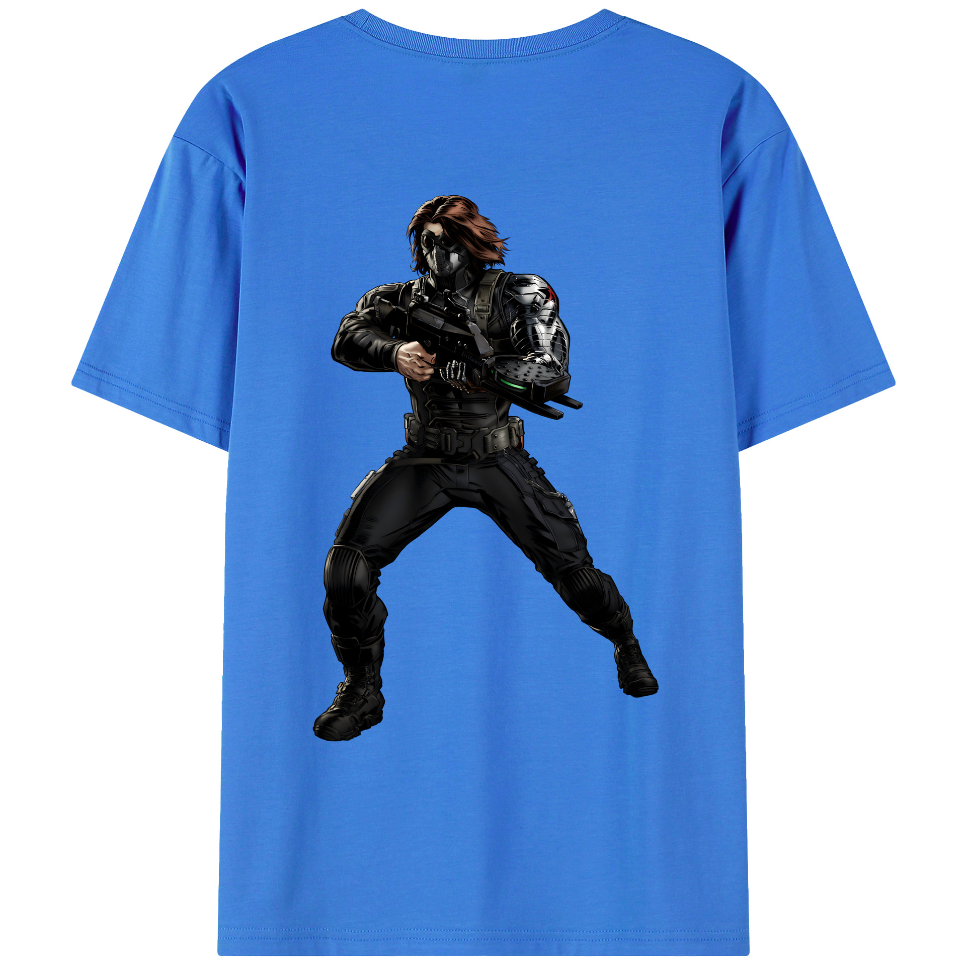（画像用） アベンジャーズ The Avengers 綿100％ メンズ半袖Tシャツ（バックプリント） 通気性