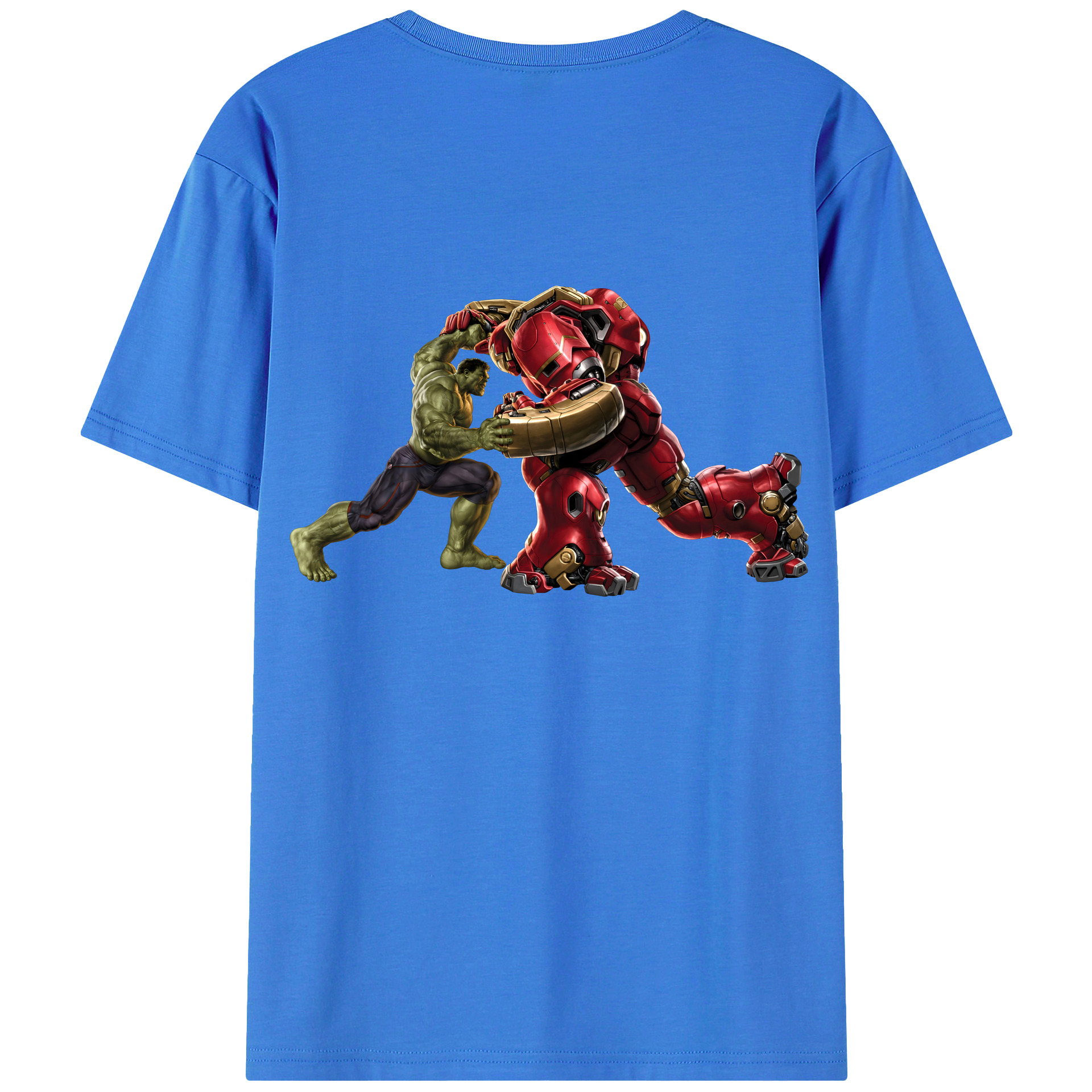 （画像用） アベンジャーズ The Avengers 綿100％ メンズ半袖Tシャツ（バックプリント） 通気性
