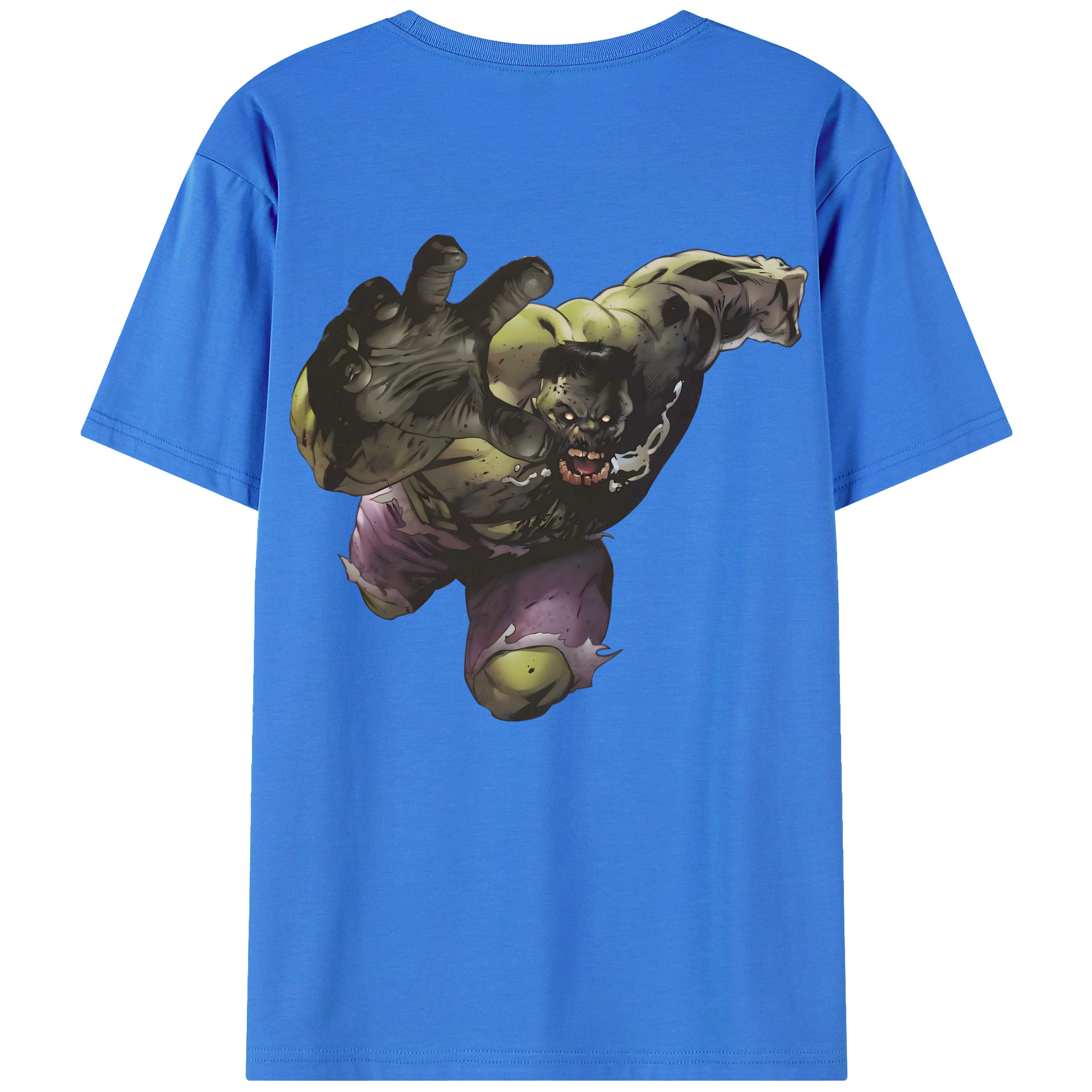 （画像用） アベンジャーズ The Avengers 綿100％ メンズ半袖Tシャツ（バックプリント） 通気性