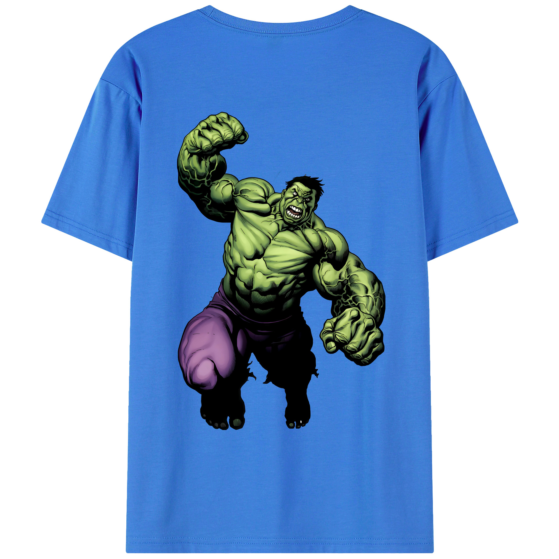 （画像用） アベンジャーズ The Avengers 綿100％ メンズ半袖Tシャツ（バックプリント） 通気性