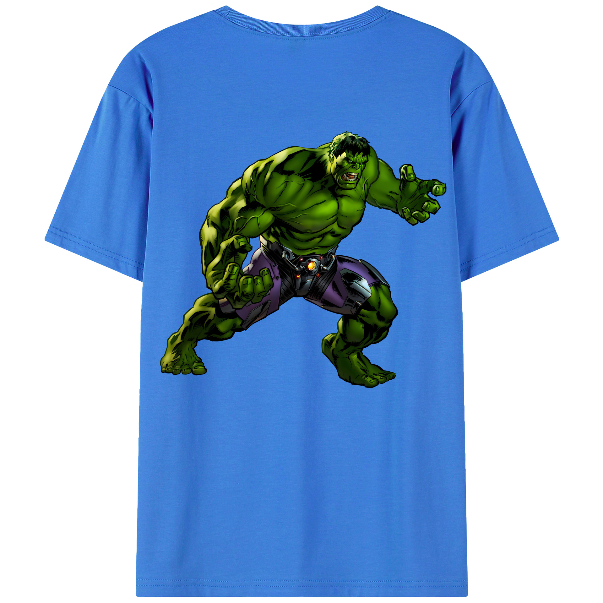 （画像用） アベンジャーズ The Avengers 綿100％ メンズ半袖Tシャツ（バックプリント） 通気性