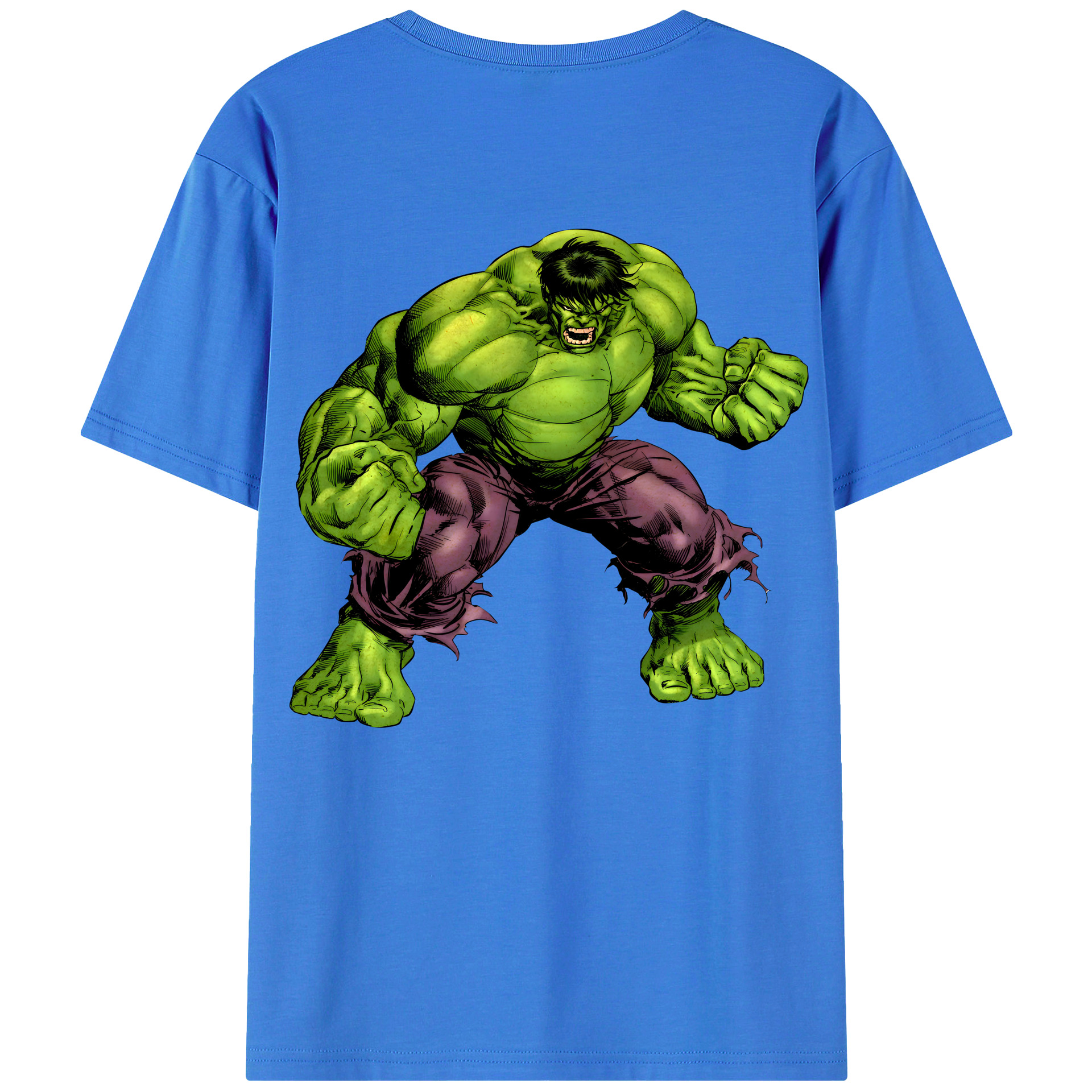 （画像用） アベンジャーズ The Avengers 綿100％ メンズ半袖Tシャツ（バックプリント） 通気性
