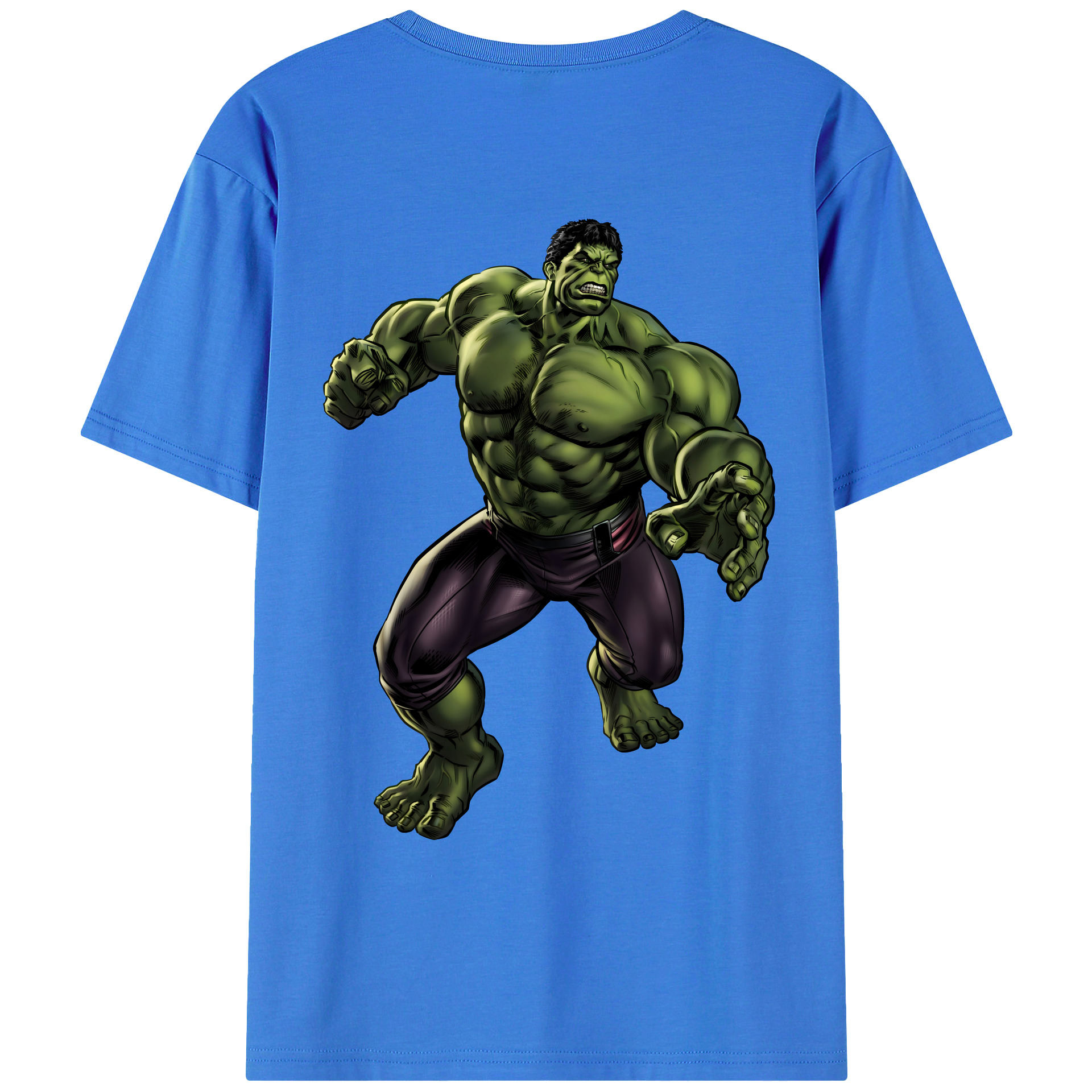 （画像用） アベンジャーズ The Avengers 綿100％ メンズ半袖Tシャツ（バックプリント） 通気性