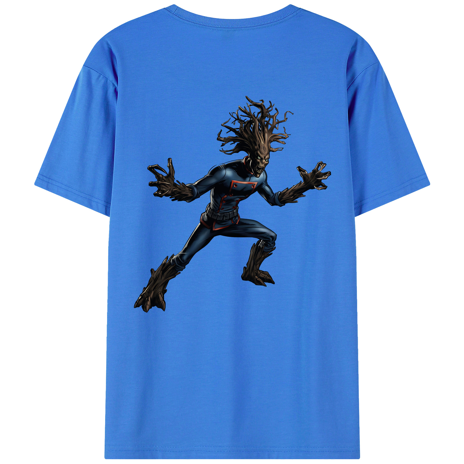 （画像用） アベンジャーズ The Avengers 綿100％ メンズ半袖Tシャツ（バックプリント） 通気性