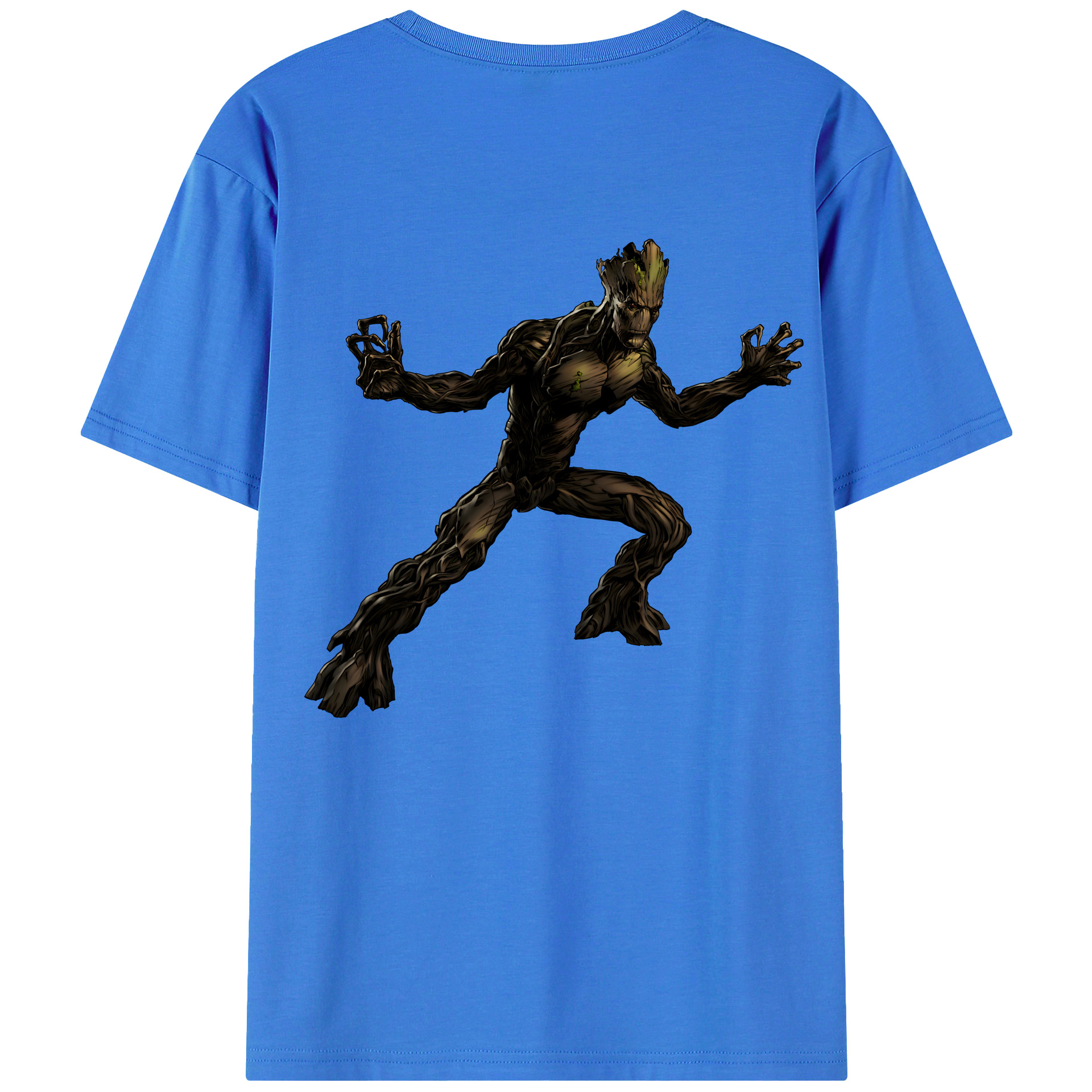 （画像用） アベンジャーズ The Avengers 綿100％ メンズ半袖Tシャツ（バックプリント） 通気性
