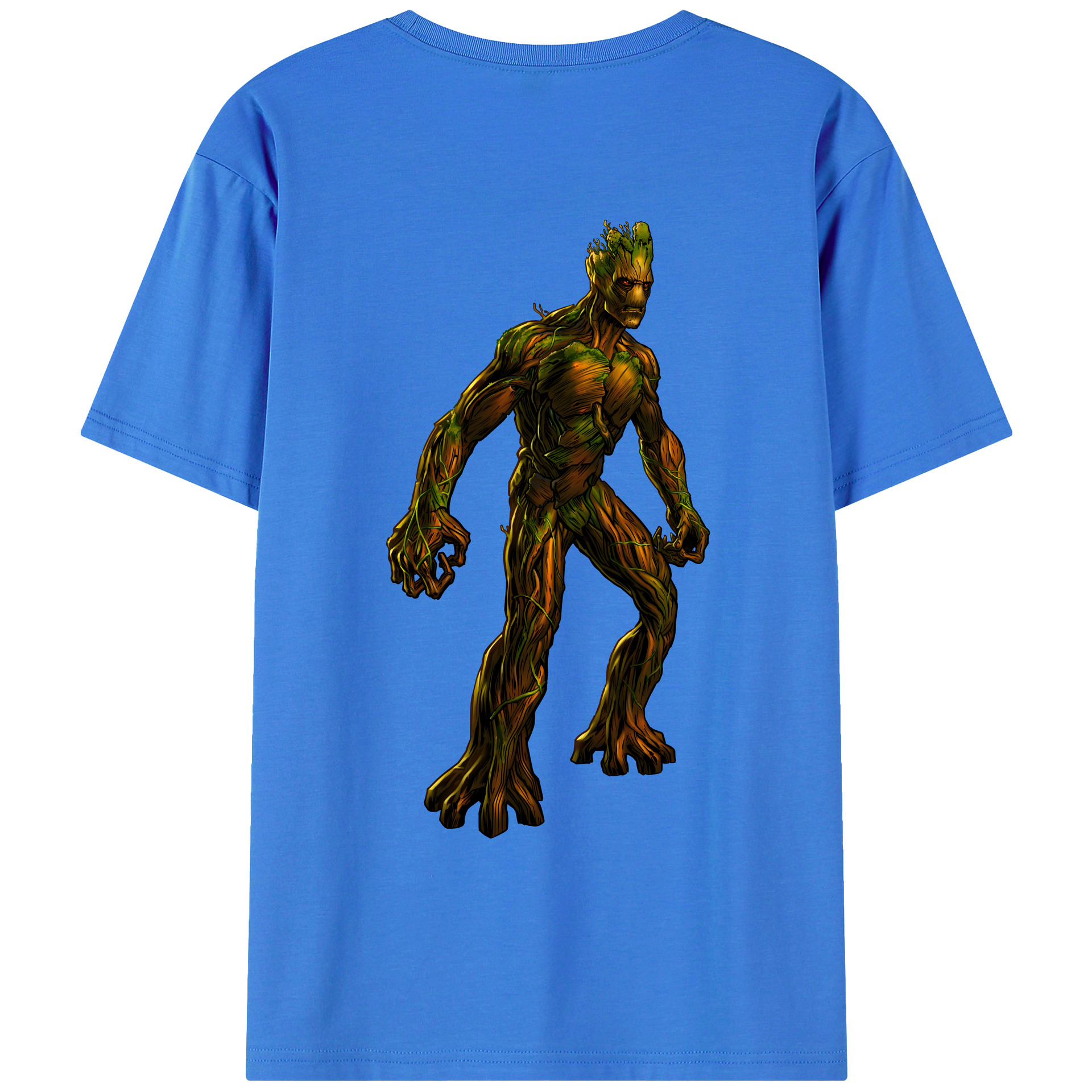 （画像用） アベンジャーズ The Avengers 綿100％ メンズ半袖Tシャツ（バックプリント） 通気性