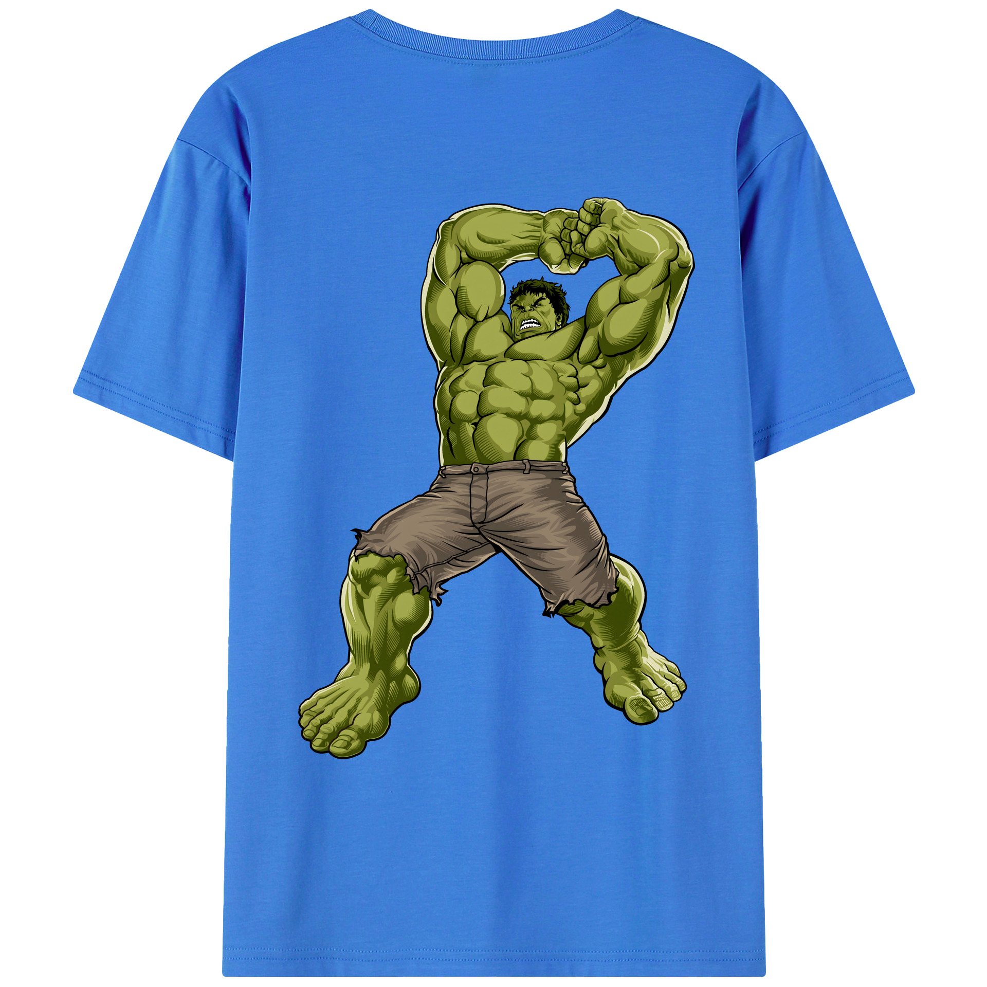 （画像用） アベンジャーズ The Avengers 綿100％ メンズ半袖Tシャツ（バックプリント） 通気性