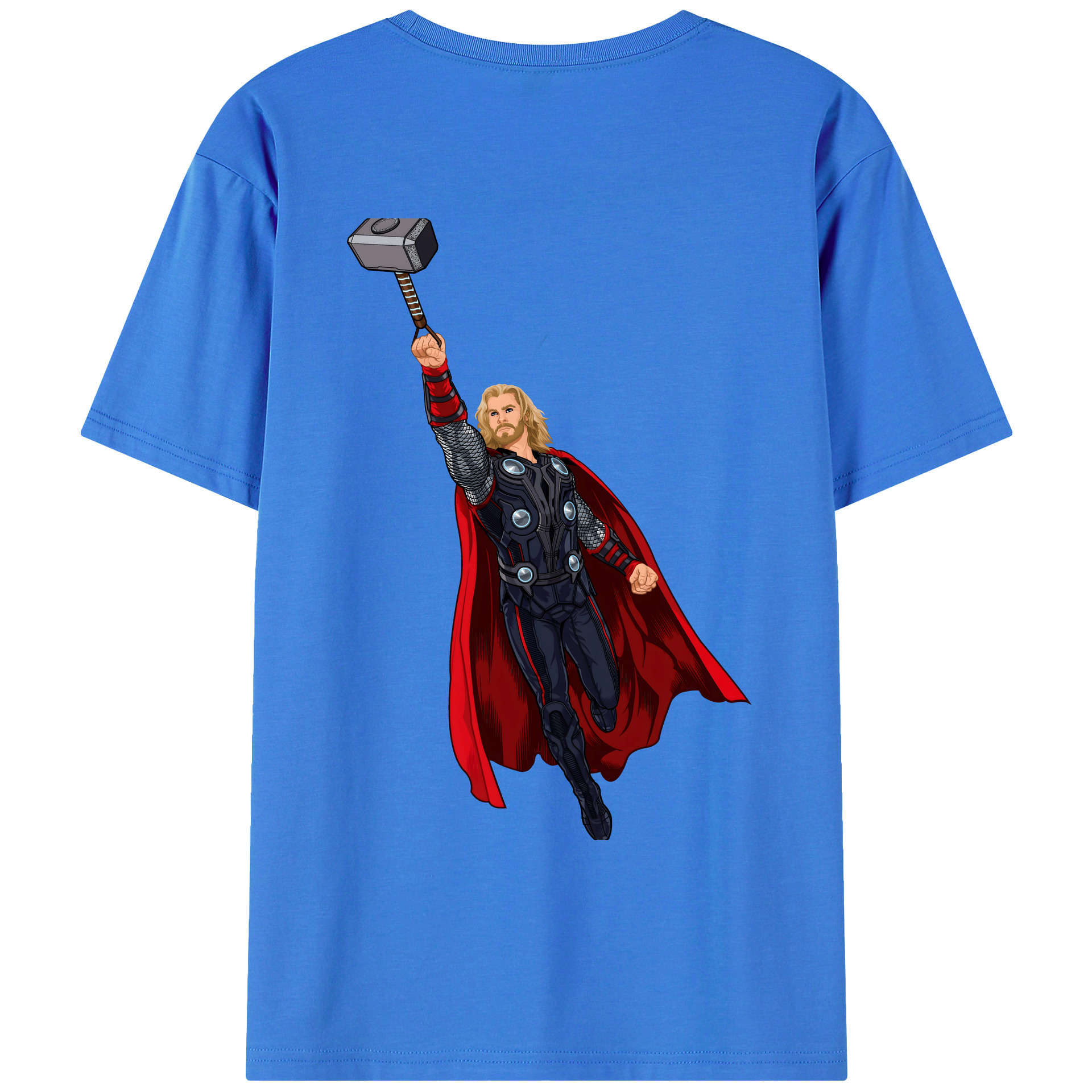 （画像用） アベンジャーズ The Avengers 綿100％ メンズ半袖Tシャツ（バックプリント） 通気性