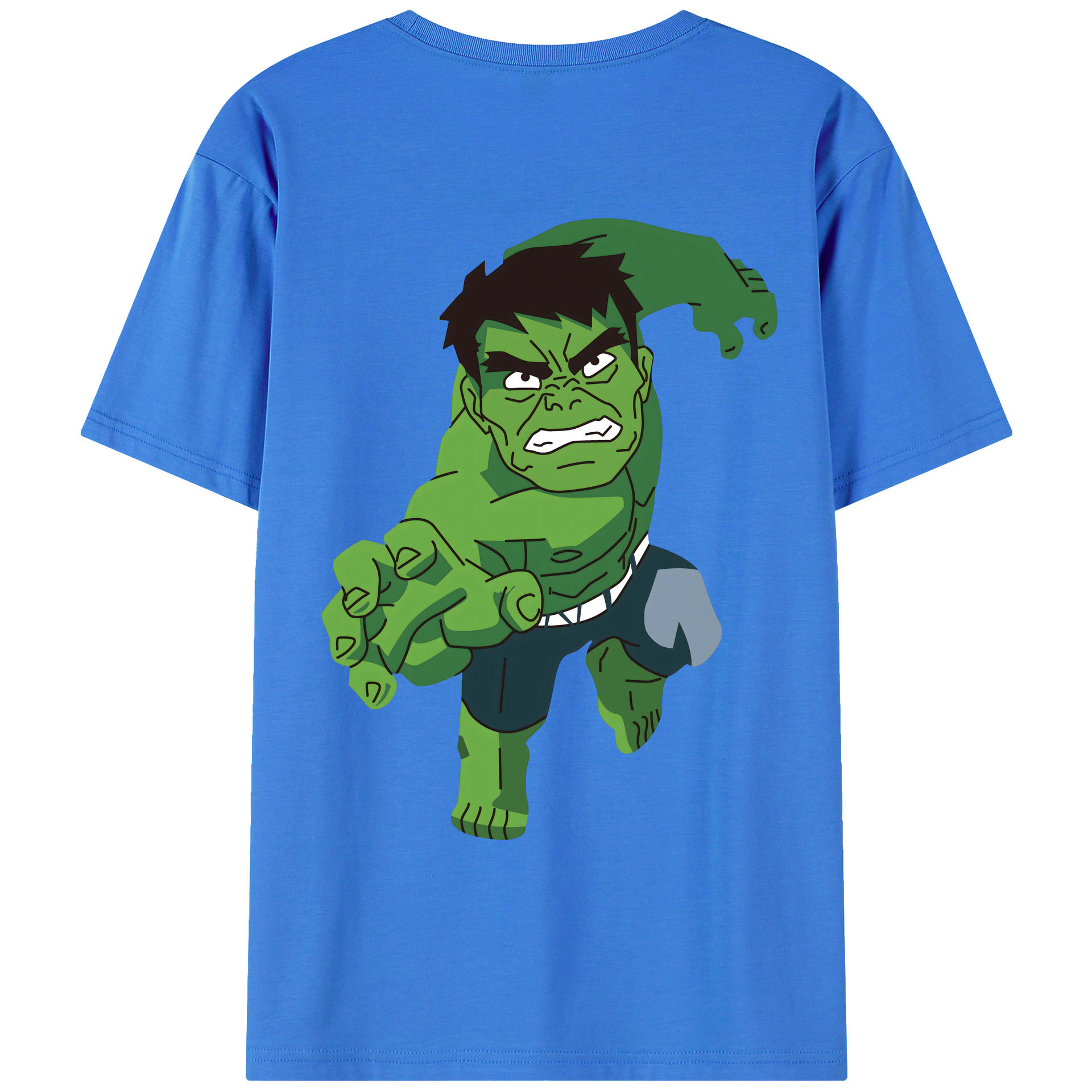 （画像用） アベンジャーズ The Avengers 綿100％ メンズ半袖Tシャツ（バックプリント） 通気性