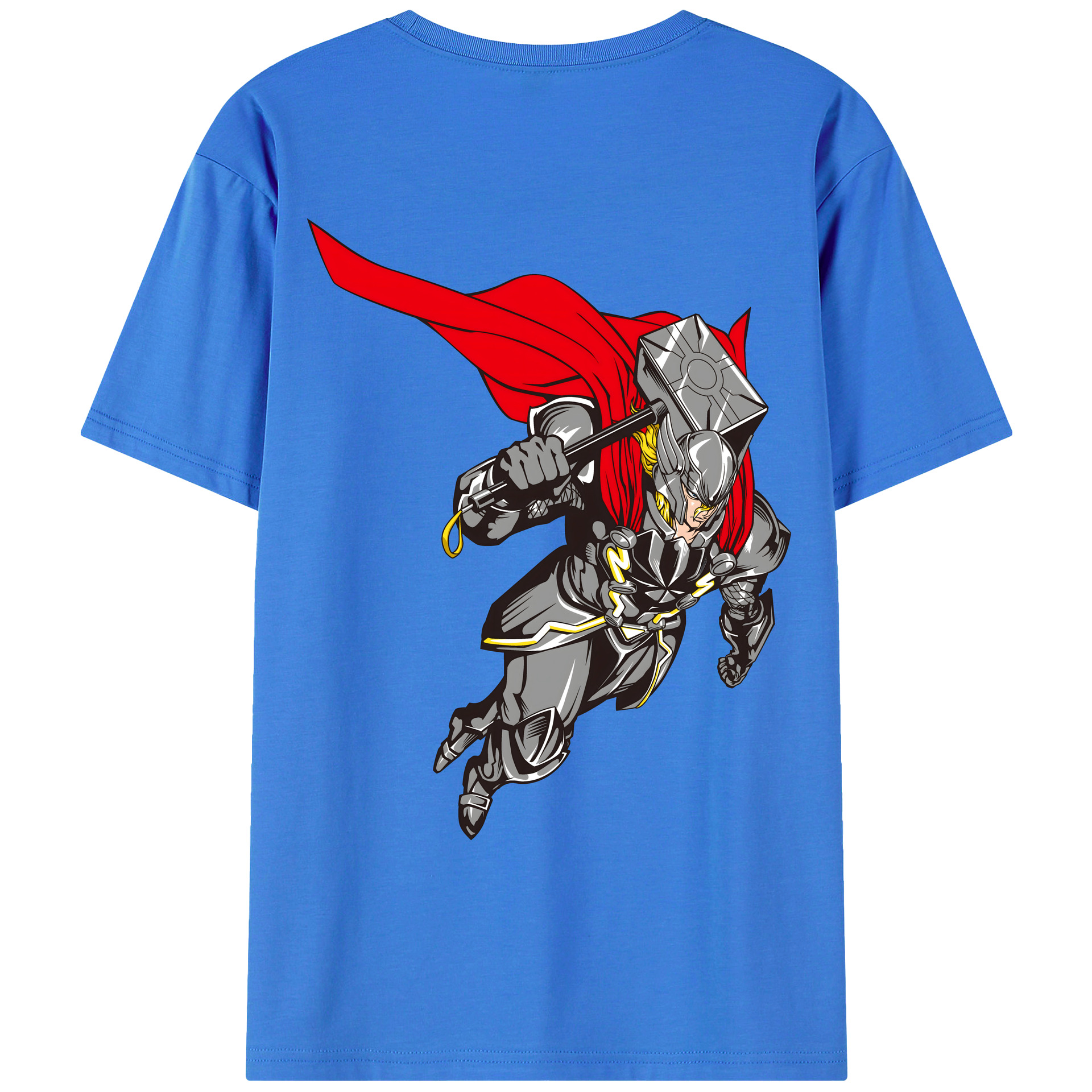 （画像用） アベンジャーズ The Avengers 綿100％ メンズ半袖Tシャツ（バックプリント） 通気性