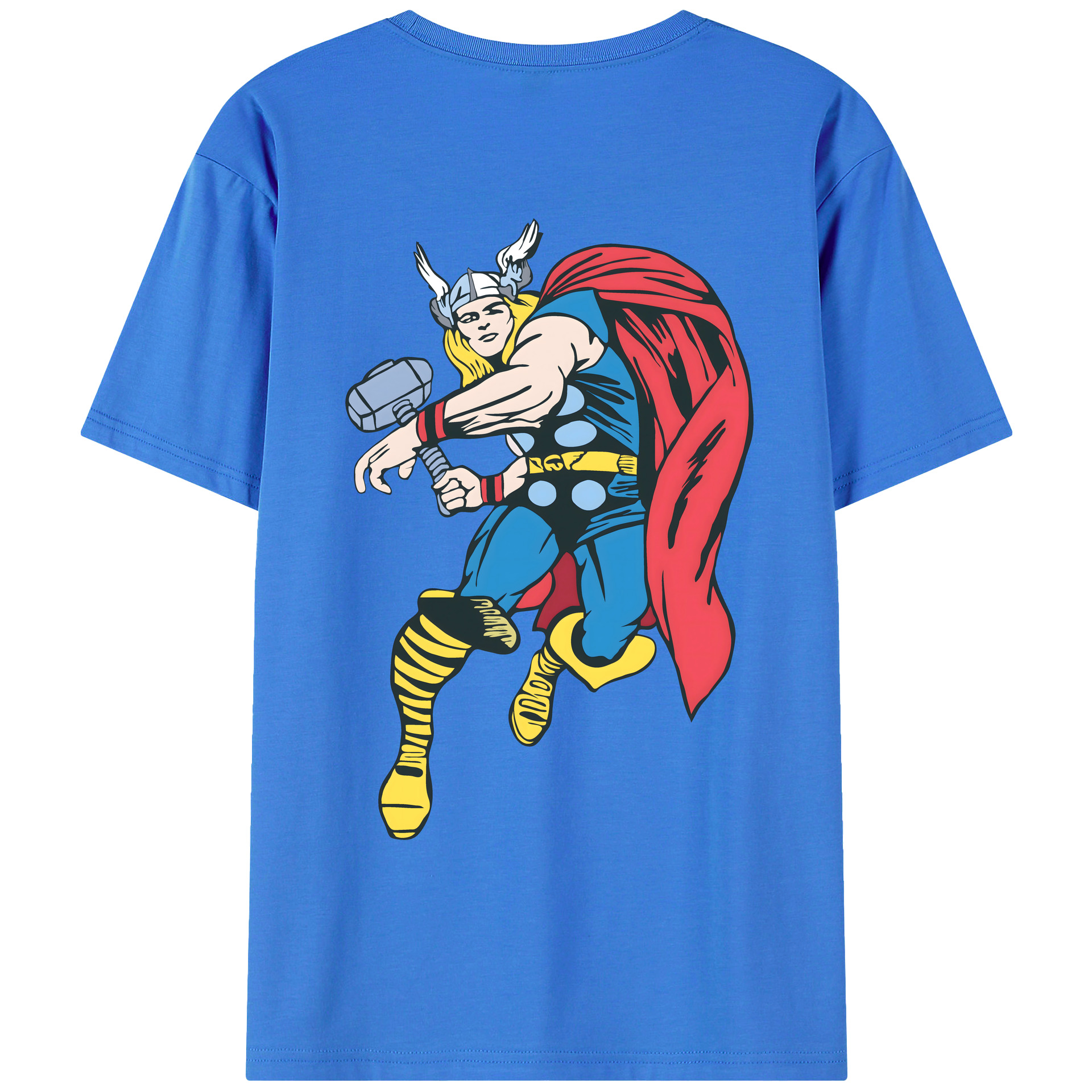 （画像用） アベンジャーズ The Avengers 綿100％ メンズ半袖Tシャツ（バックプリント） 通気性