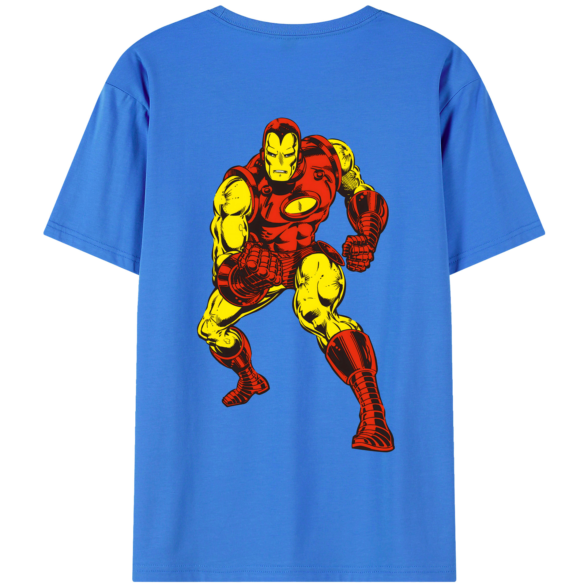 （画像用） アベンジャーズ The Avengers 綿100％ メンズ半袖Tシャツ（バックプリント） 通気性