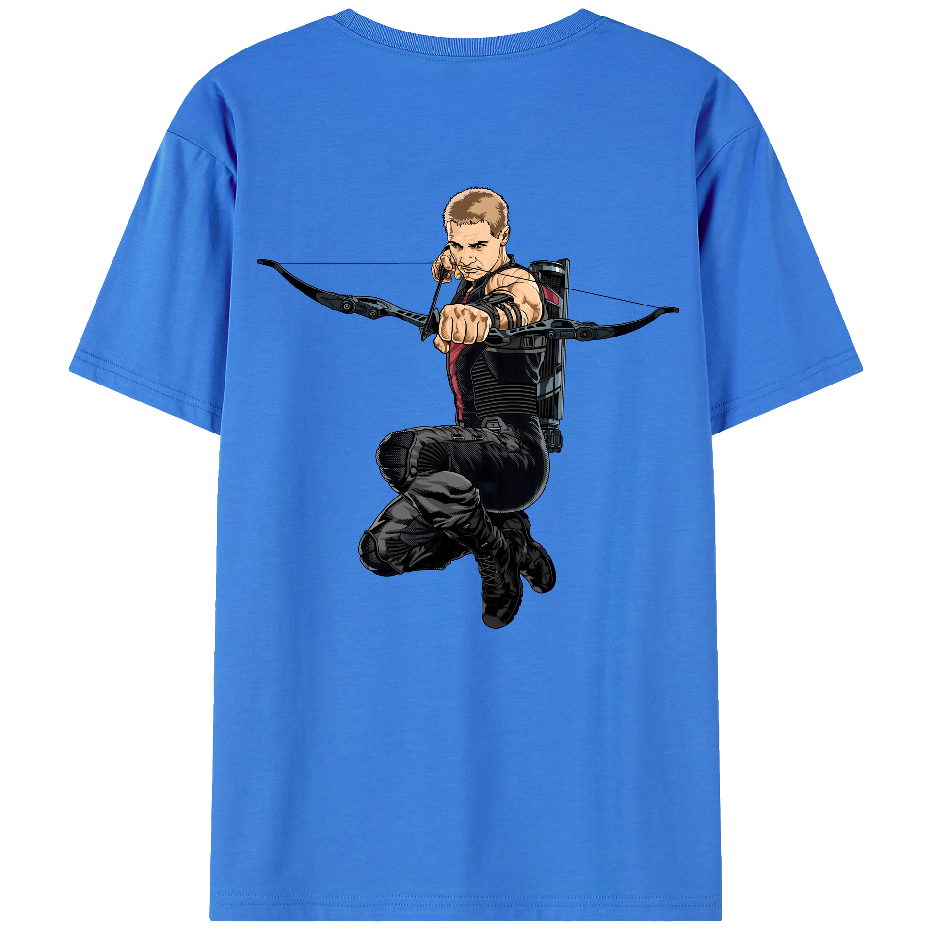 （画像用） アベンジャーズ The Avengers 綿100％ メンズ半袖Tシャツ（バックプリント） 通気性