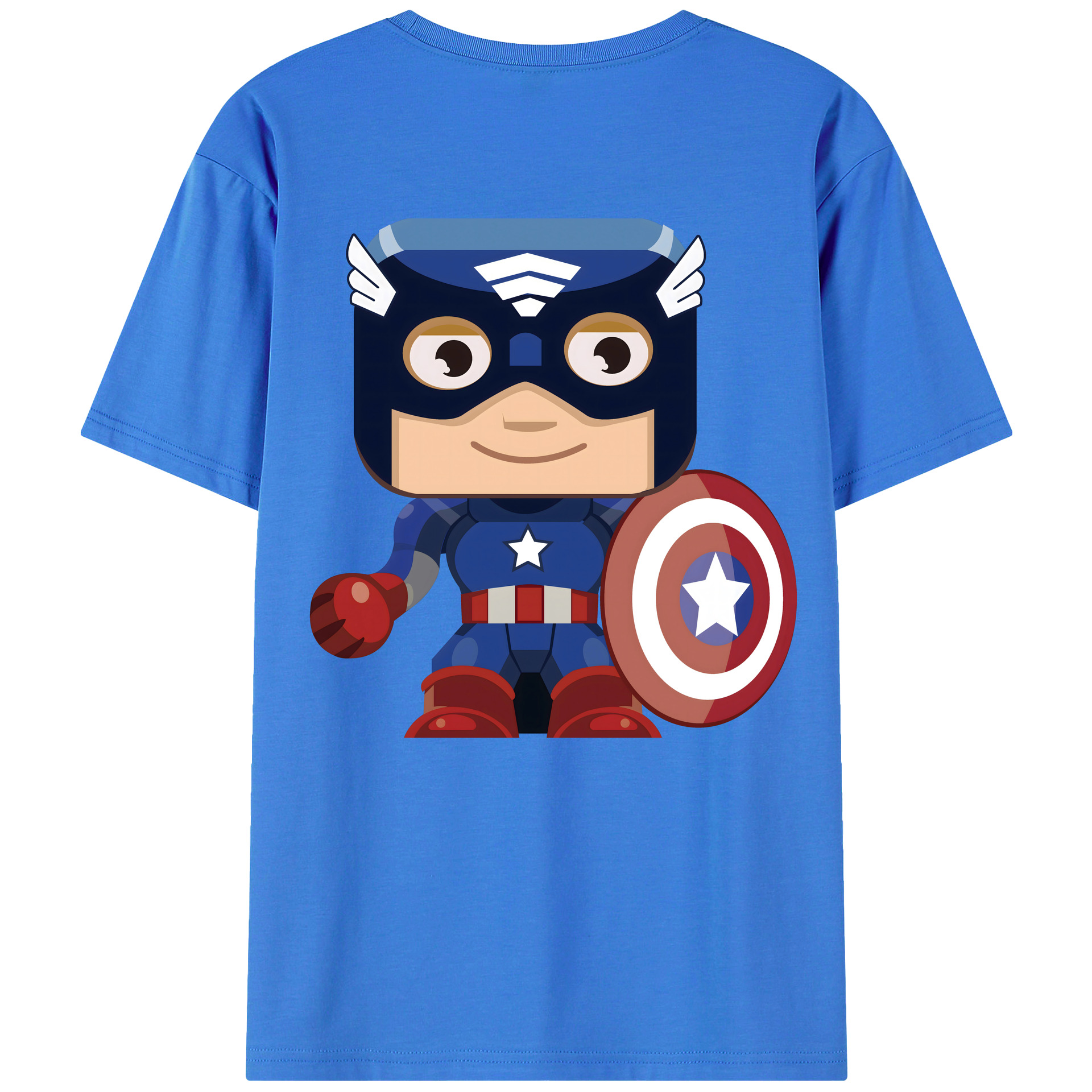 （画像用） アベンジャーズ The Avengers 綿100％ メンズ半袖Tシャツ（バックプリント） 通気性