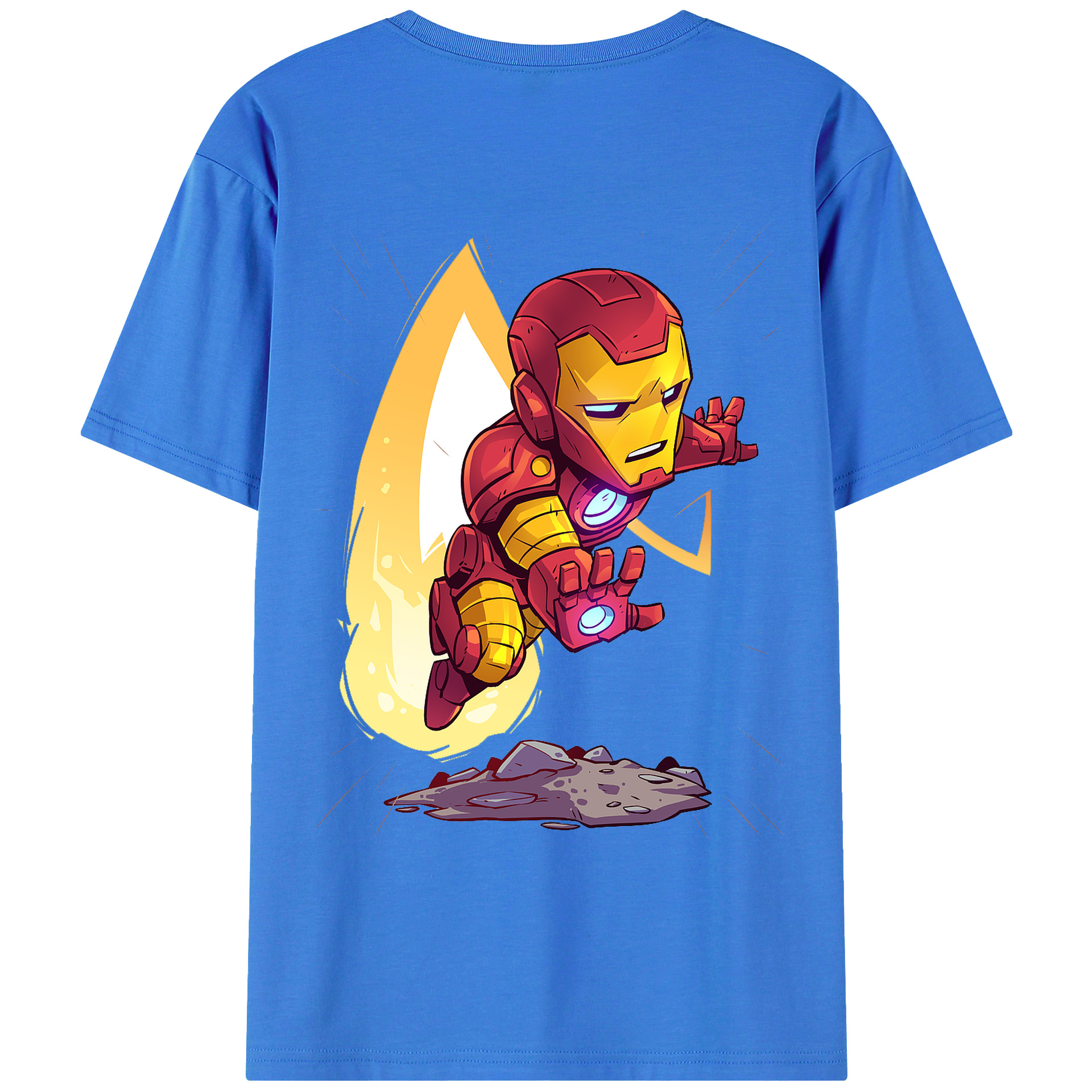 （画像用） アベンジャーズ The Avengers 綿100％ メンズ半袖Tシャツ（バックプリント） 通気性