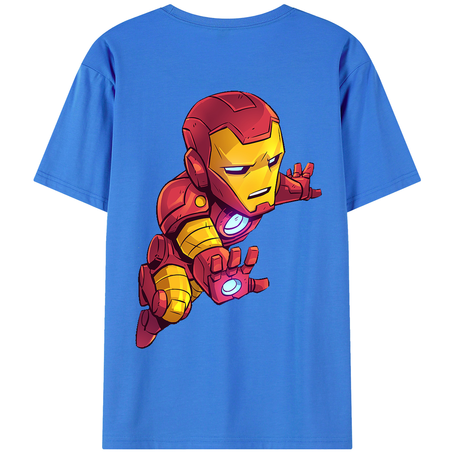 （画像用） アベンジャーズ The Avengers 綿100％ メンズ半袖Tシャツ（バックプリント） 通気性