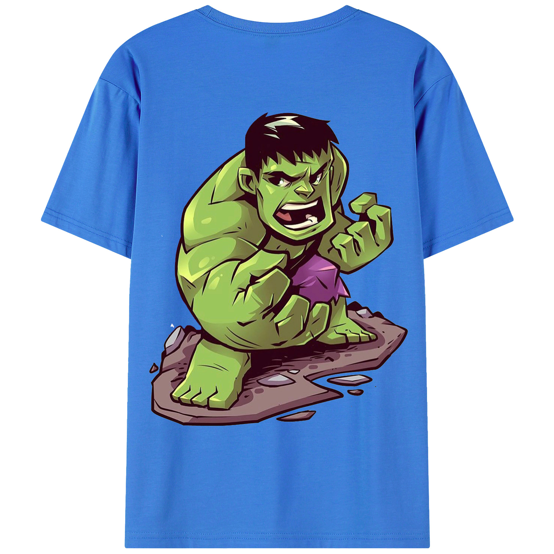 （画像用） アベンジャーズ The Avengers 綿100％ メンズ半袖Tシャツ（バックプリント） 通気性