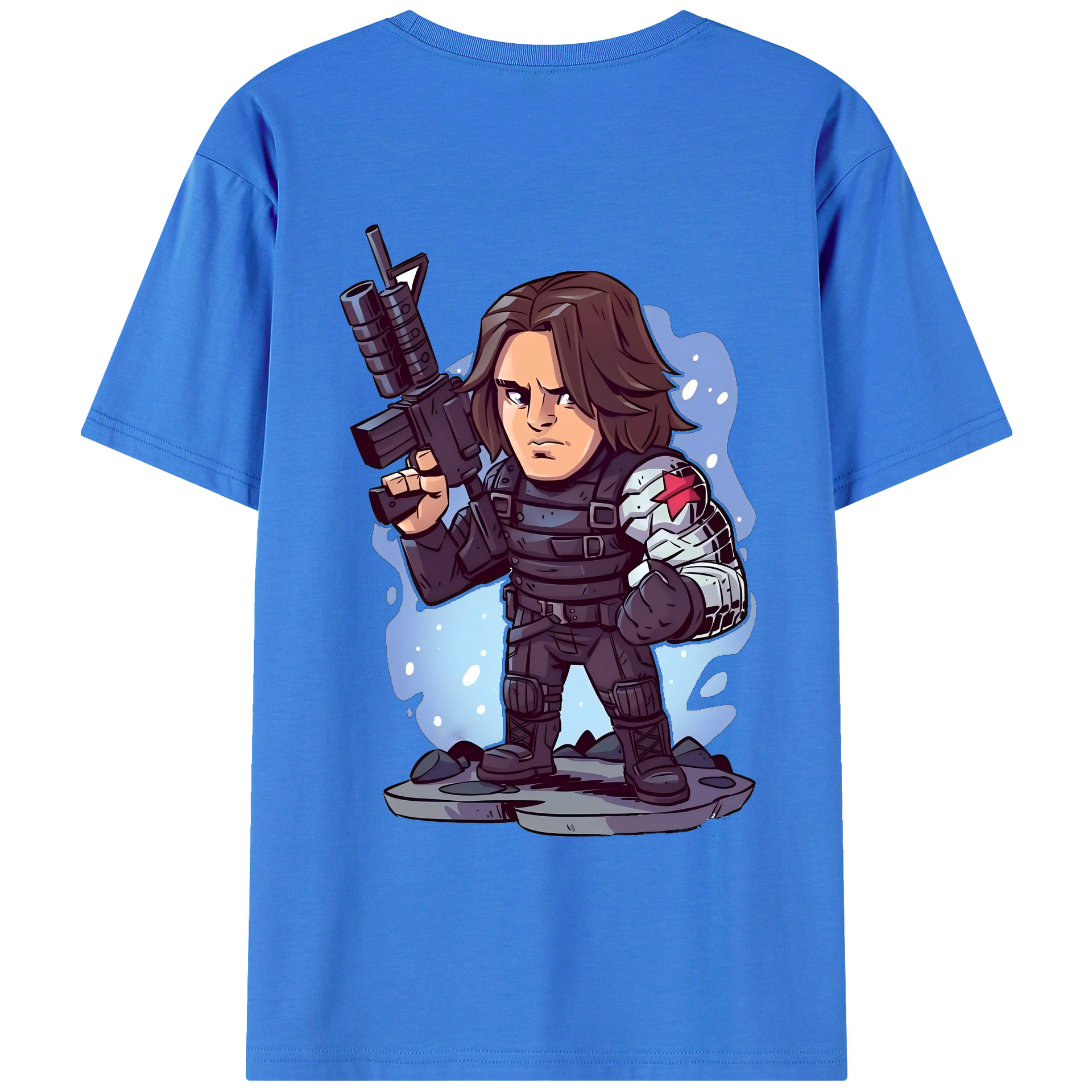 （画像用） アベンジャーズ The Avengers 綿100％ メンズ半袖Tシャツ（バックプリント） 通気性