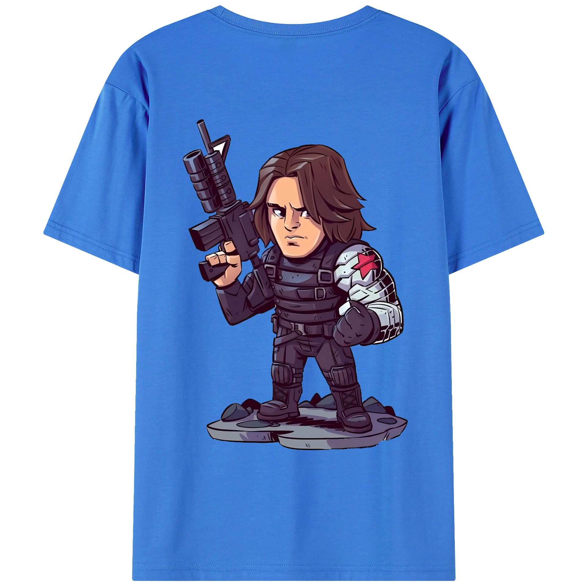 （画像用） アベンジャーズ The Avengers 綿100％ メンズ半袖Tシャツ（バックプリント） 通気性