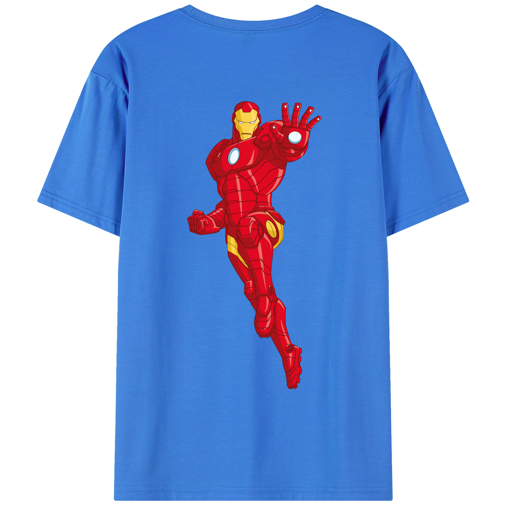 （画像用） アベンジャーズ The Avengers 綿100％ メンズ半袖Tシャツ（バックプリント） 通気性