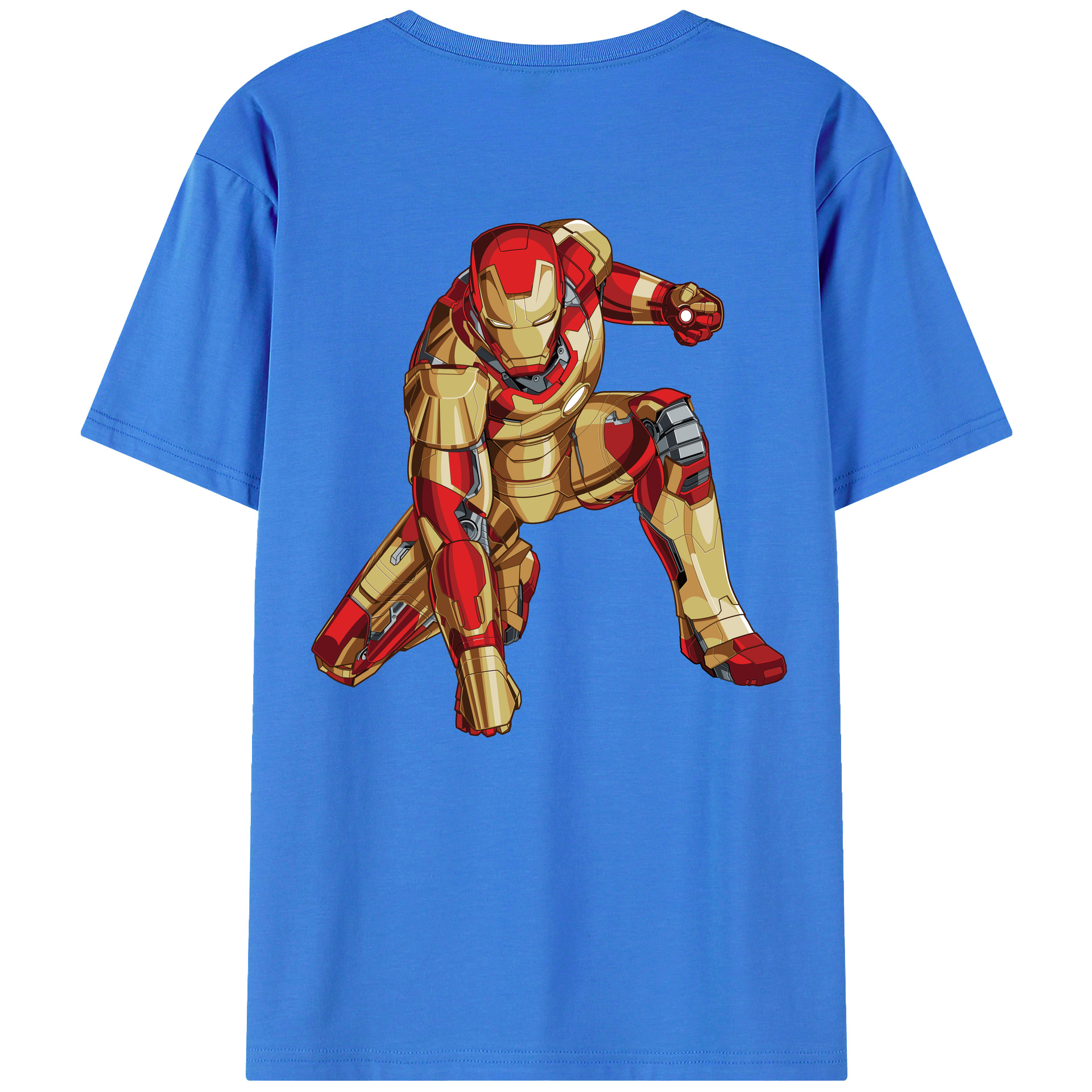（画像用） アベンジャーズ The Avengers 綿100％ メンズ半袖Tシャツ（バックプリント） 通気性