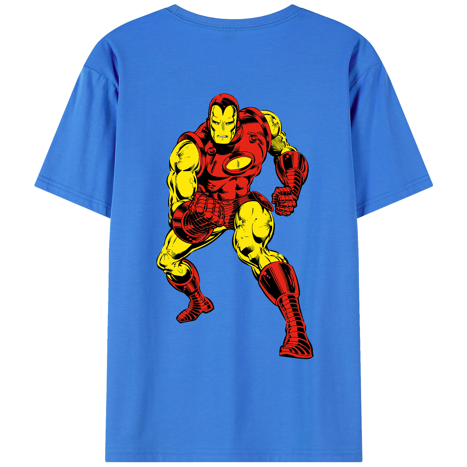 （画像用） アベンジャーズ The Avengers 綿100％ メンズ半袖Tシャツ（バックプリント） 通気性