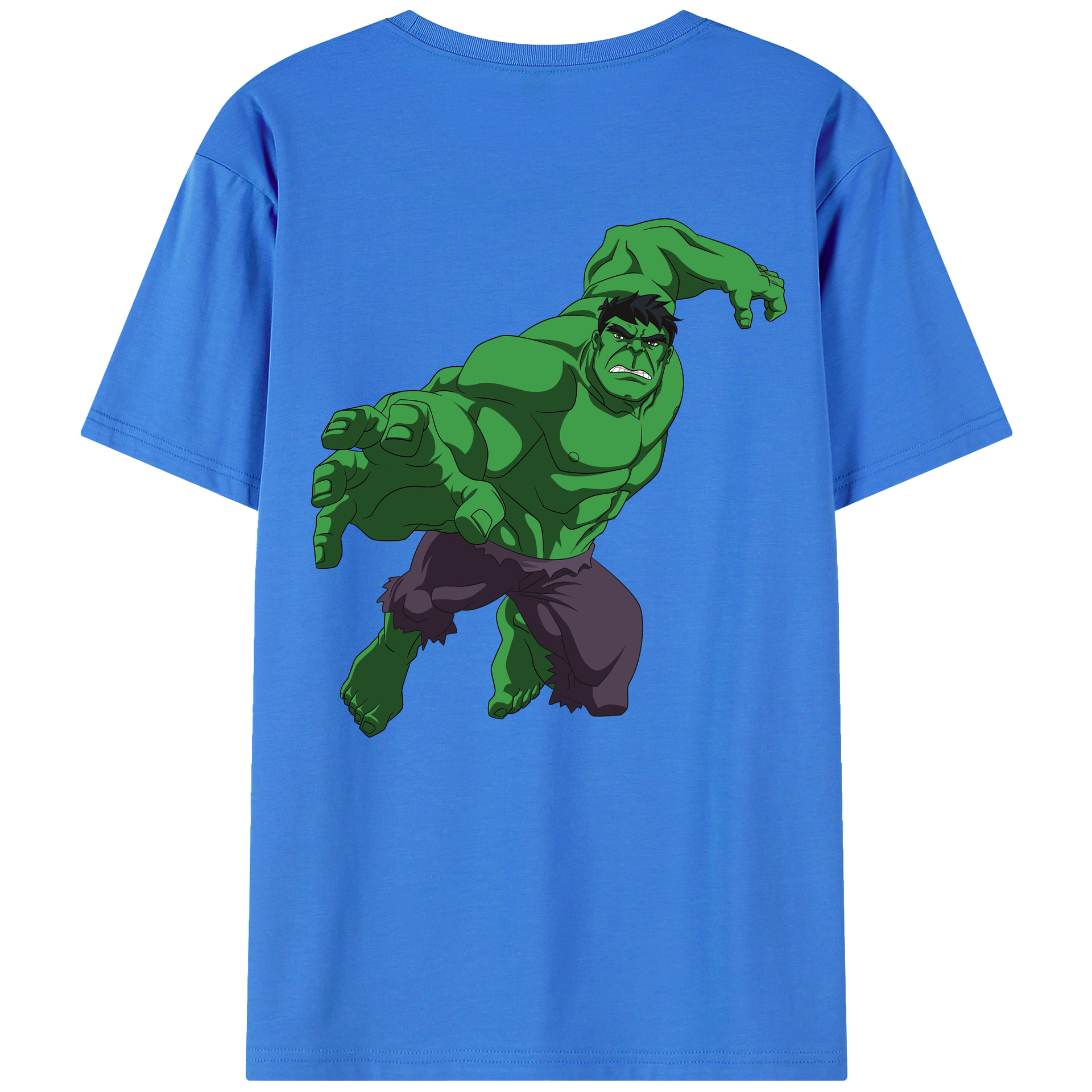（画像用） アベンジャーズ The Avengers 綿100％ メンズ半袖Tシャツ（バックプリント） 通気性