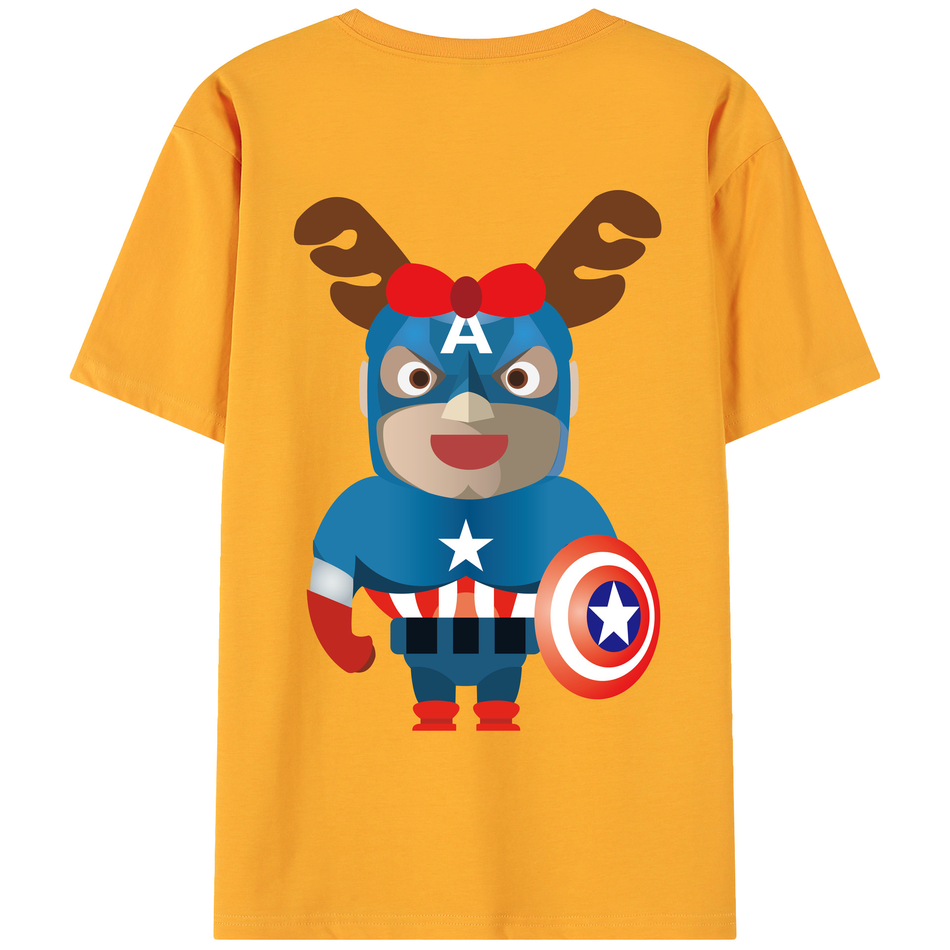 （画像用） アベンジャーズ The Avengers 綿100％ メンズ半袖Tシャツ（バックプリント） 通気性