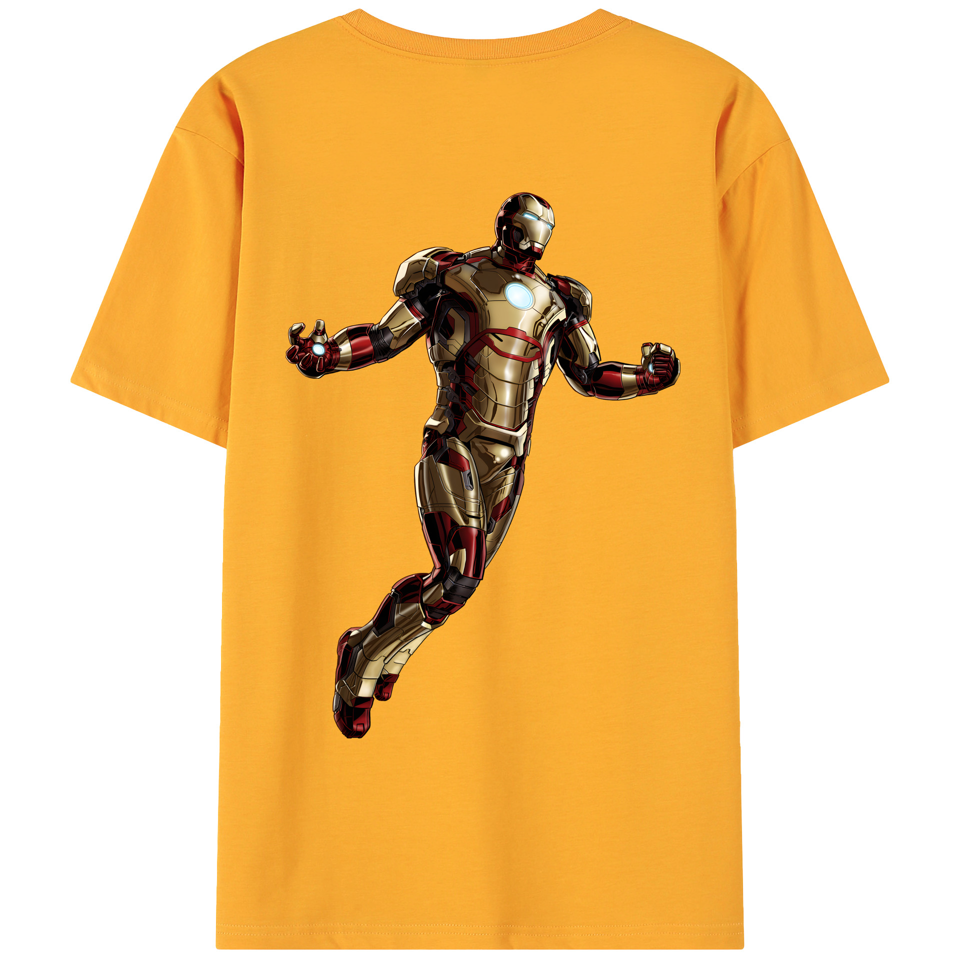 （画像用） アベンジャーズ The Avengers 綿100％ メンズ半袖Tシャツ（バックプリント） 通気性