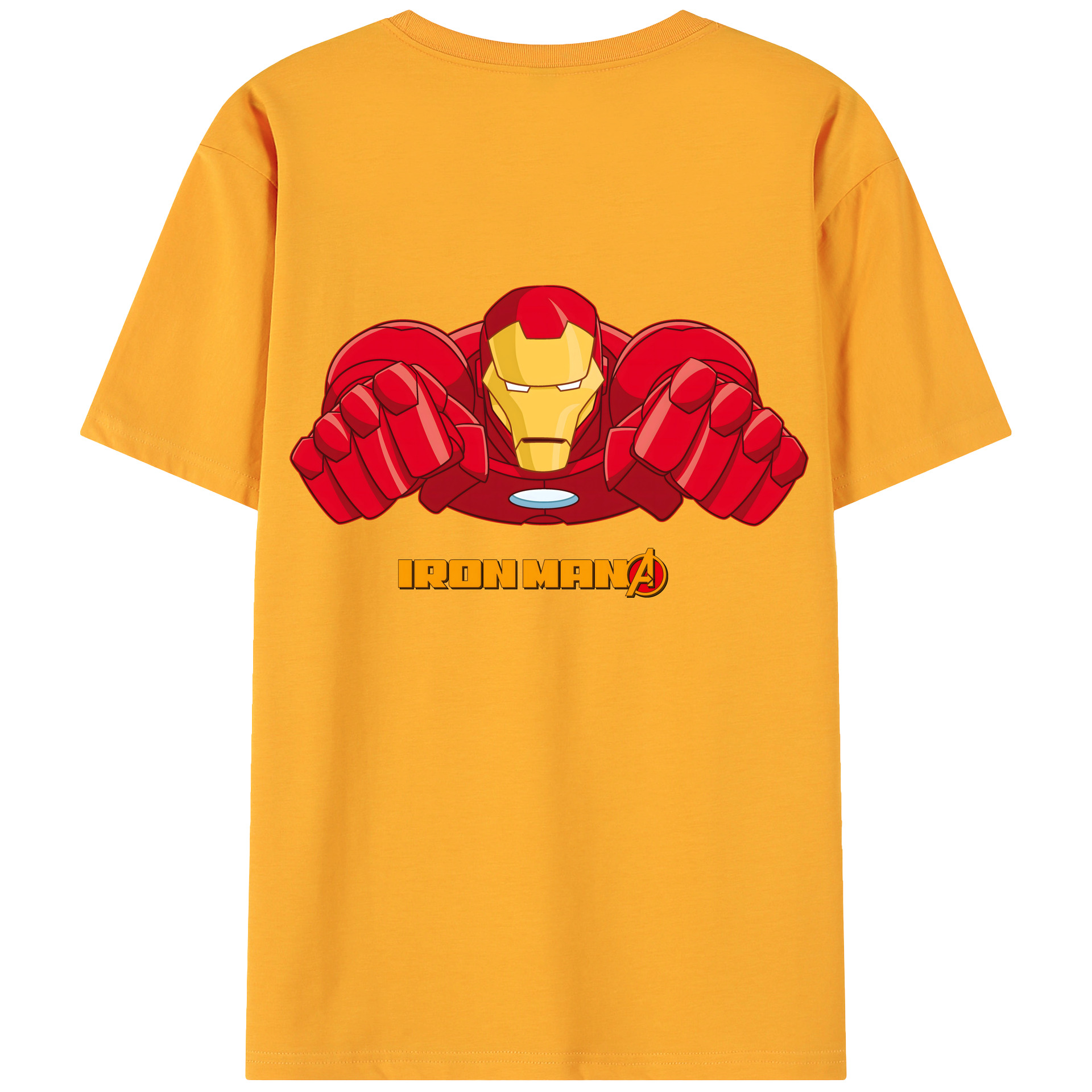 （画像用） アベンジャーズ The Avengers 綿100％ メンズ半袖Tシャツ（バックプリント） 通気性