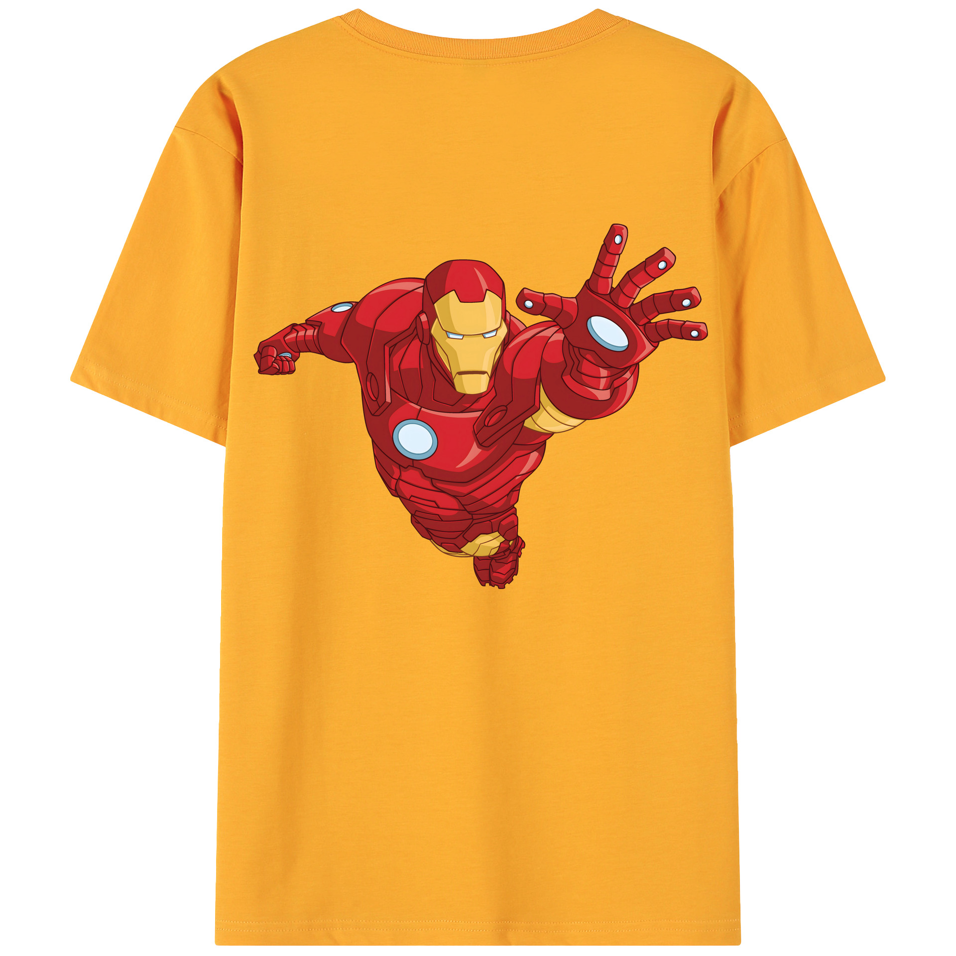 （画像用） アベンジャーズ The Avengers 綿100％ メンズ半袖Tシャツ（バックプリント） 通気性