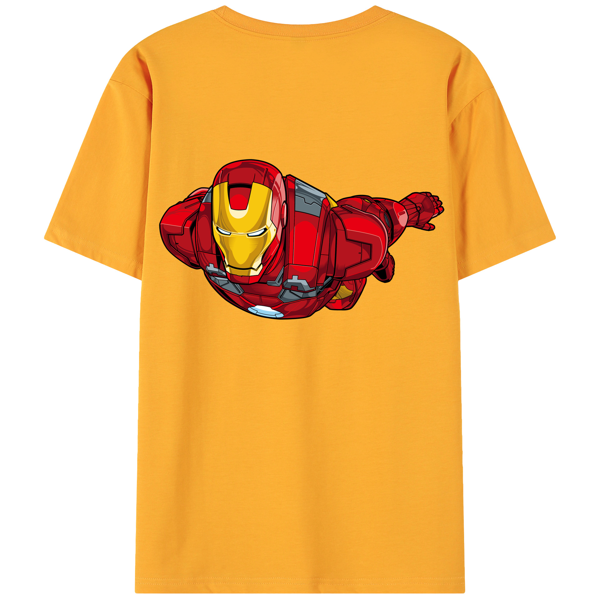 （画像用） アベンジャーズ The Avengers 綿100％ メンズ半袖Tシャツ（バックプリント） 通気性