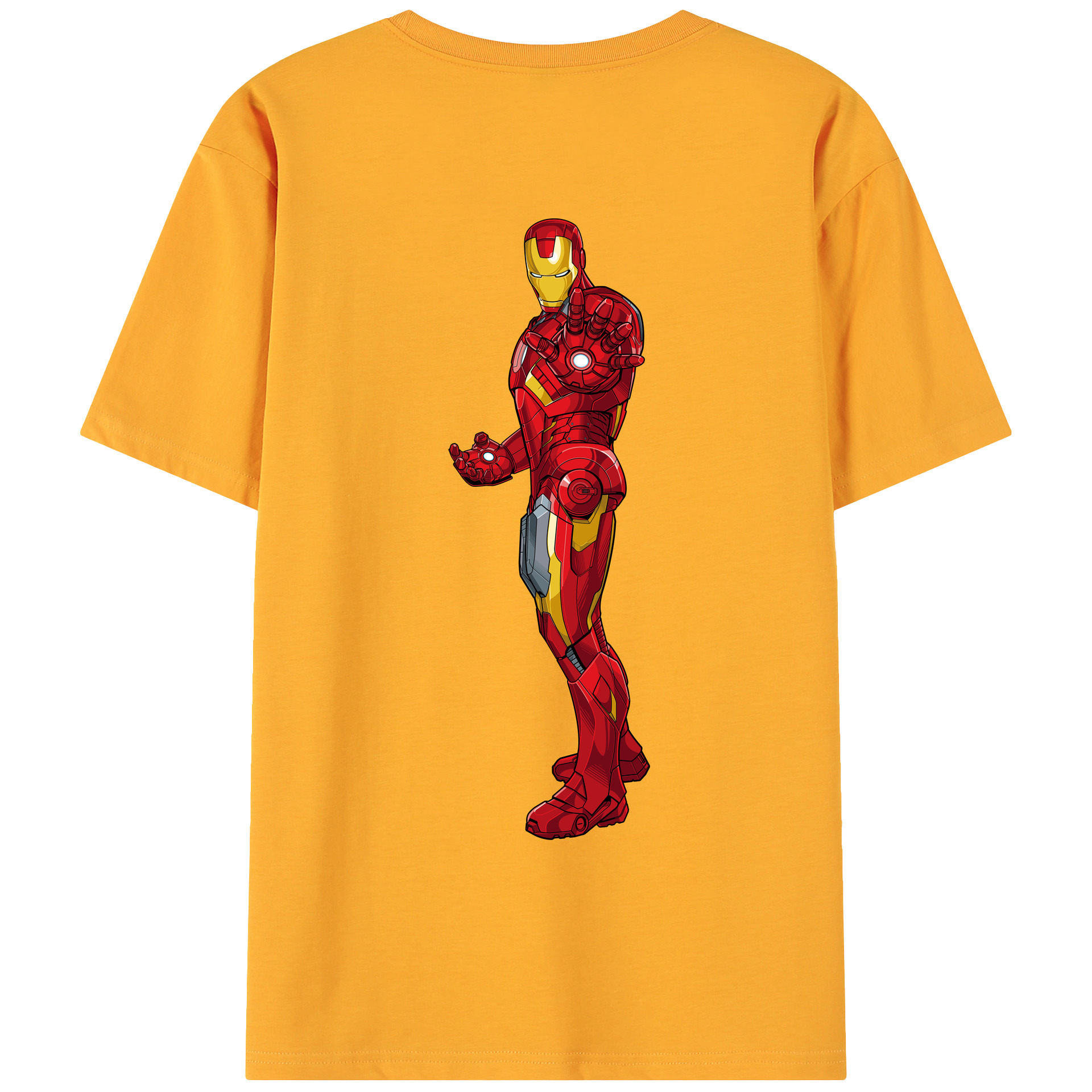 （画像用） アベンジャーズ The Avengers 綿100％ メンズ半袖Tシャツ（バックプリント） 通気性