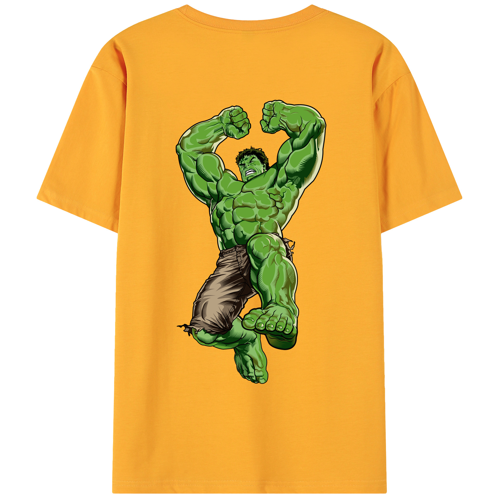 （画像用） アベンジャーズ The Avengers 綿100％ メンズ半袖Tシャツ（バックプリント） 通気性